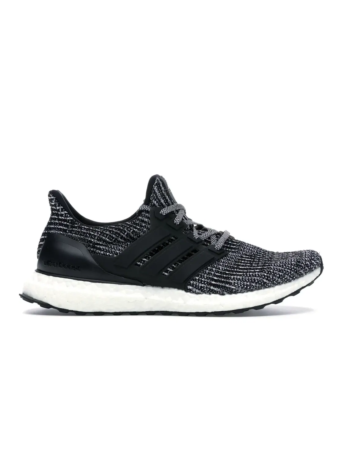 Мужские кроссовки с дышащим верхом Adidas Ultra Boost 4.0 — изображение 1 из 4, черный/черный/белый