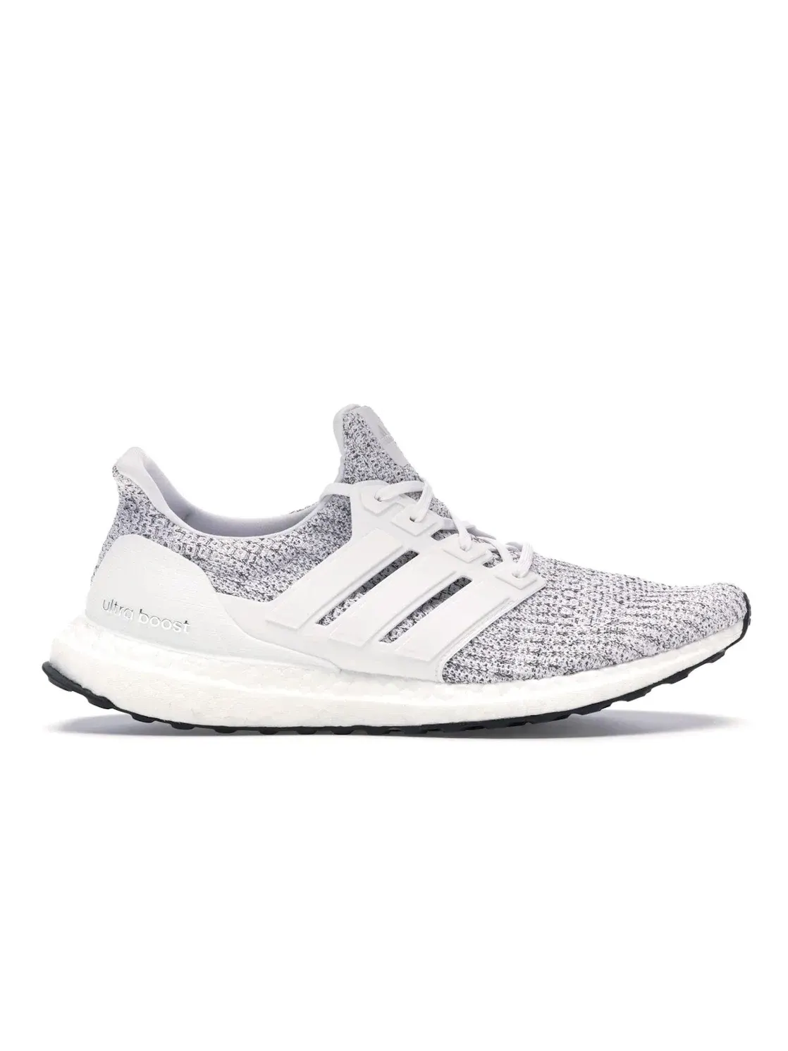Мужские беговые кроссовки с эластичным верхом Adidas Ultra Boost 4.0 — изображение 1 из 4, белый серый