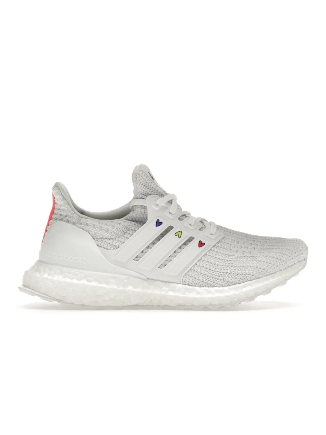 Женские кроссовки для бега с технологией Boost Adidas Ultra Boost 4.0 DNA — изображение 1 из 4, белый/белый-красный