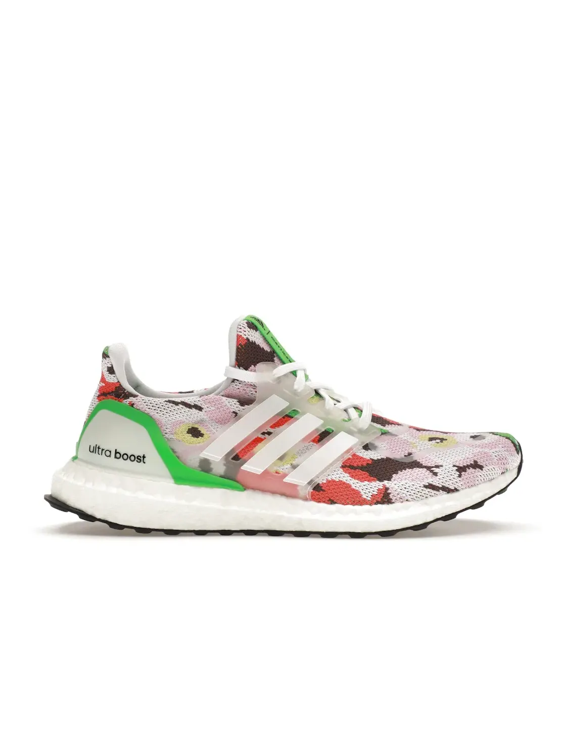 Женские кроссовки с принтом Marimekko Floral Adidas Ultra Boost 4.0 DNA — изображение 1 из 4, белый/белый
