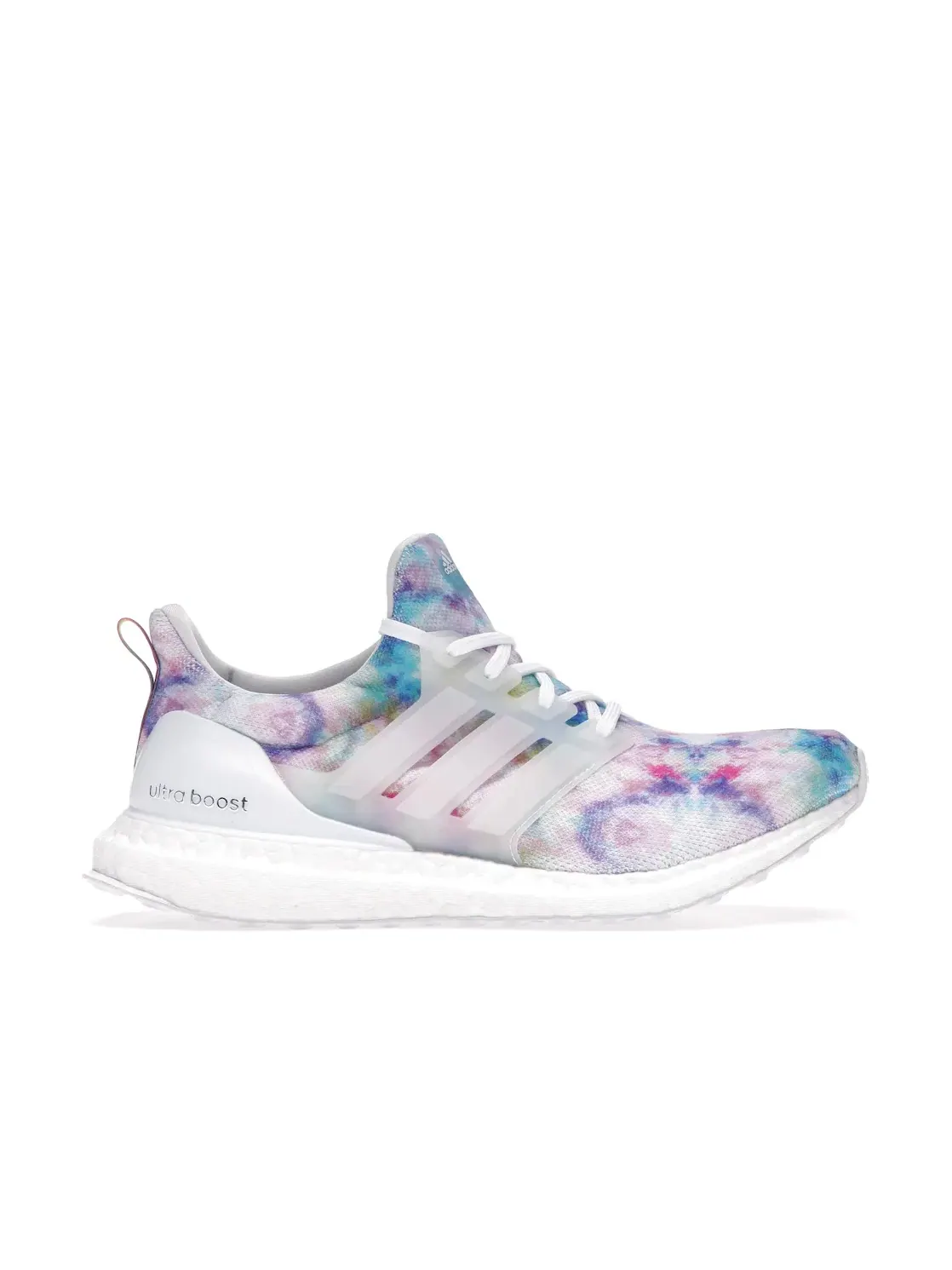 Женские кроссовки с принтом Adidas Ultra Boost 4.0 Tie Dye Rose — изображение 1 из 4, белый/белый/розовый