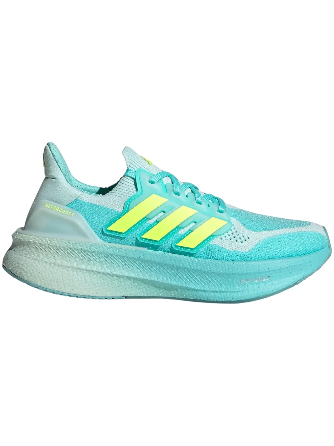 Женские кроссовки для бега с технологией Boost Adidas Ultra Boost 5 — изображение 1 из 1, голубой/-желтый