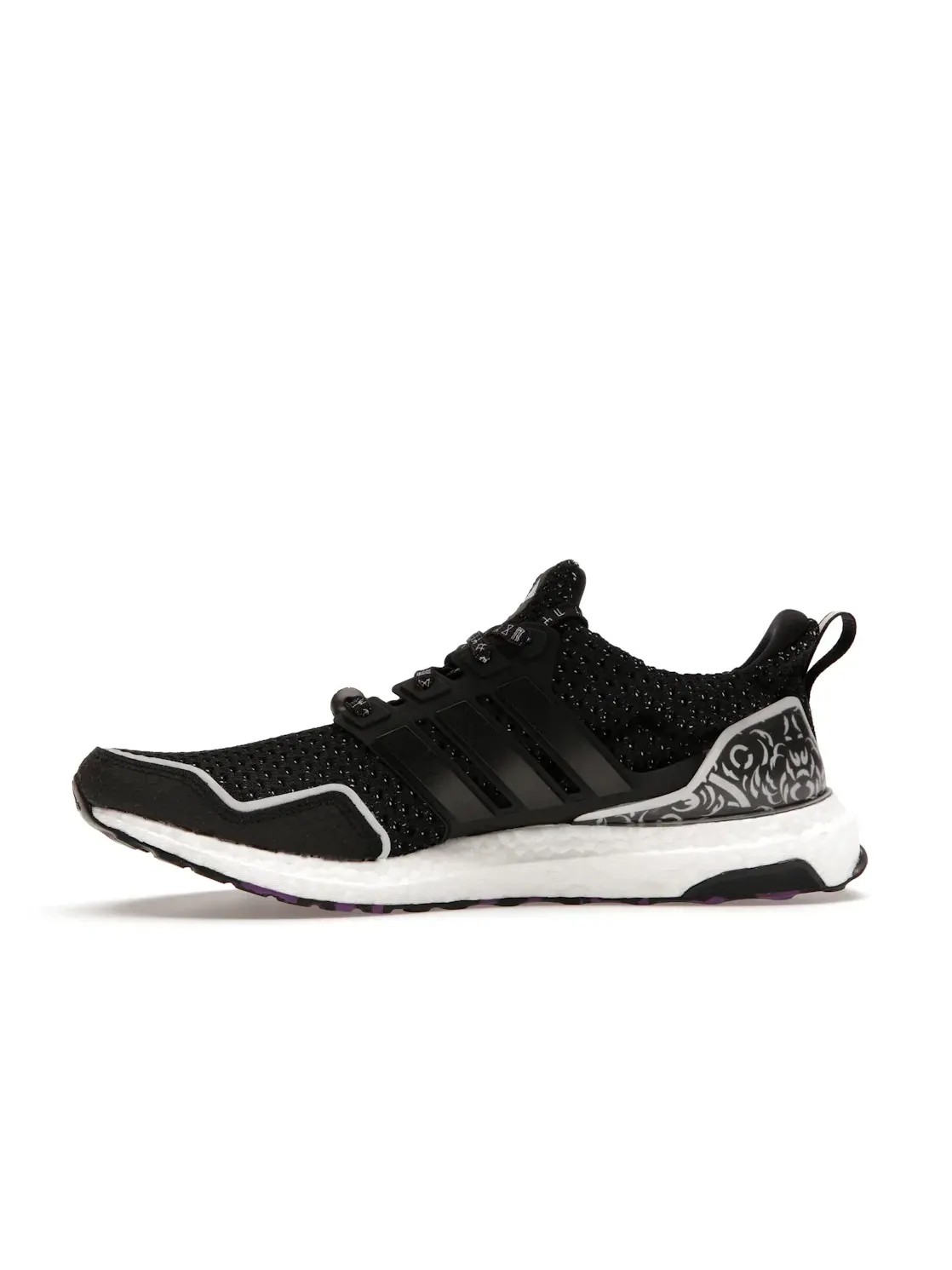 Мужские кроссовки с технологией Primeknit Adidas Ultra Boost 5.0 DNA — изображение 3 из 4, черный/белый/фиолетовый