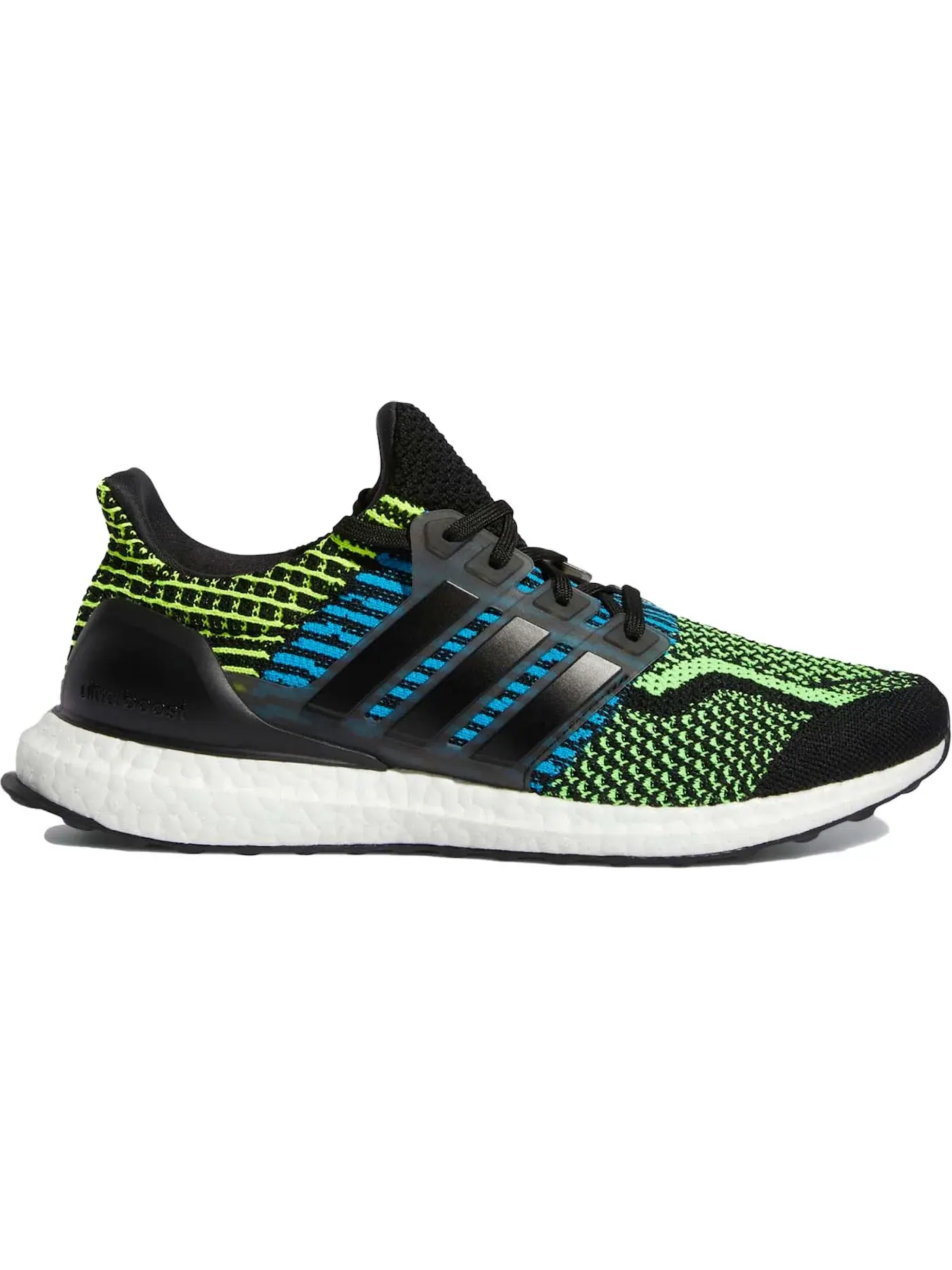 Мужские кроссовки с амортизацией Adidas Ultra Boost 5.0 DNA — изображение 1 из 1, черный/зеленый/оранжевый