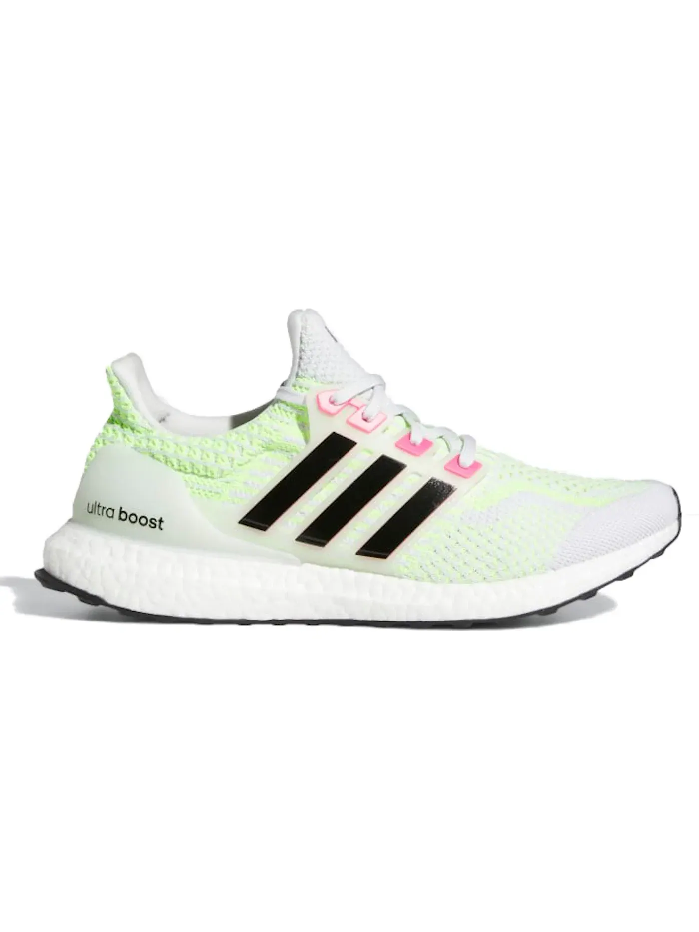 Женские кроссовки беговые с принтом Adidas Ultra Boost 5.0 DNA — изображение 1 из 1, белый черный зеленый