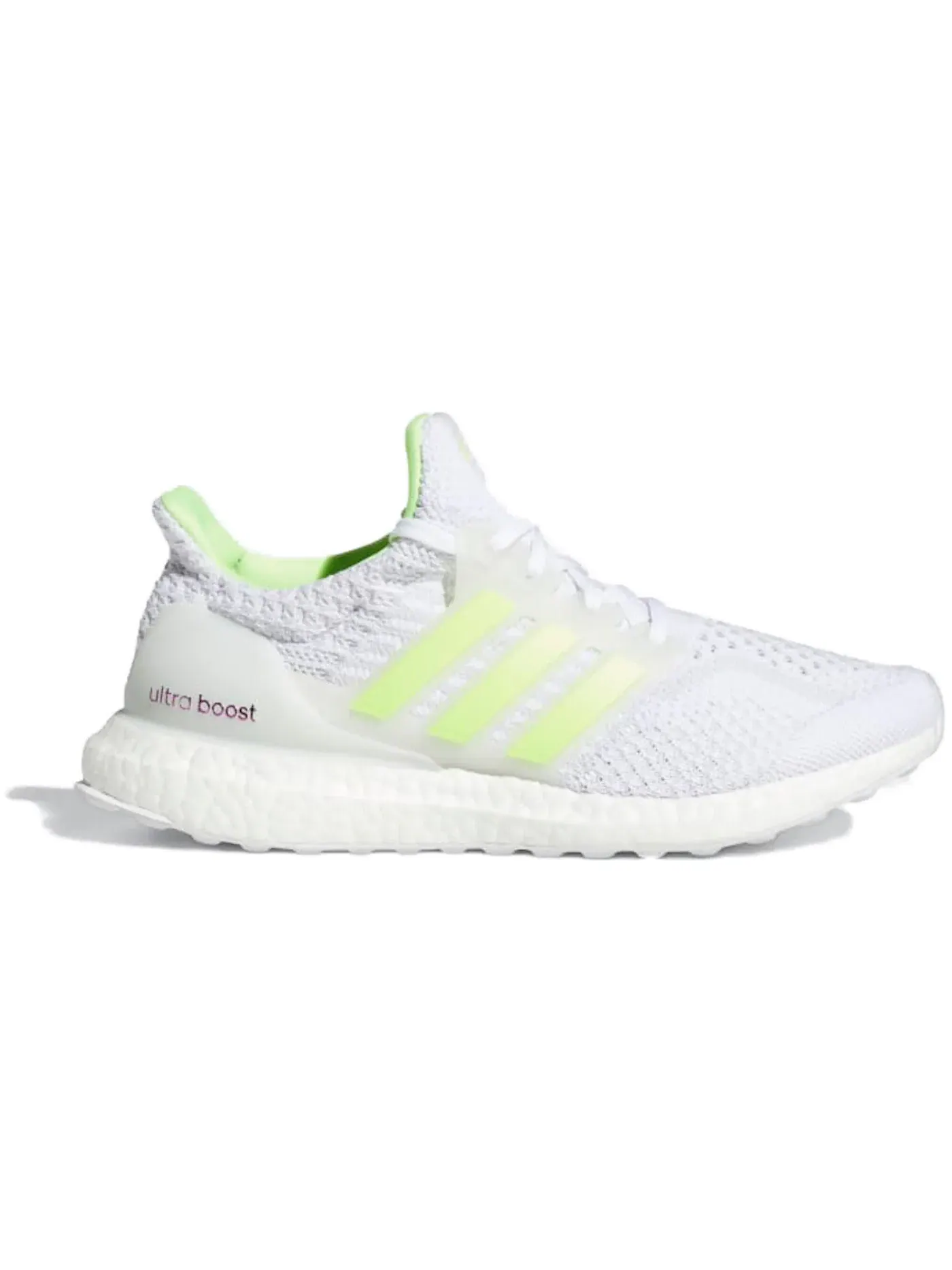 Женские кроссовки с длинным шнурком Adidas Ultra Boost 5.0 DNA — изображение 1 из 1, белый/зеленый/серый