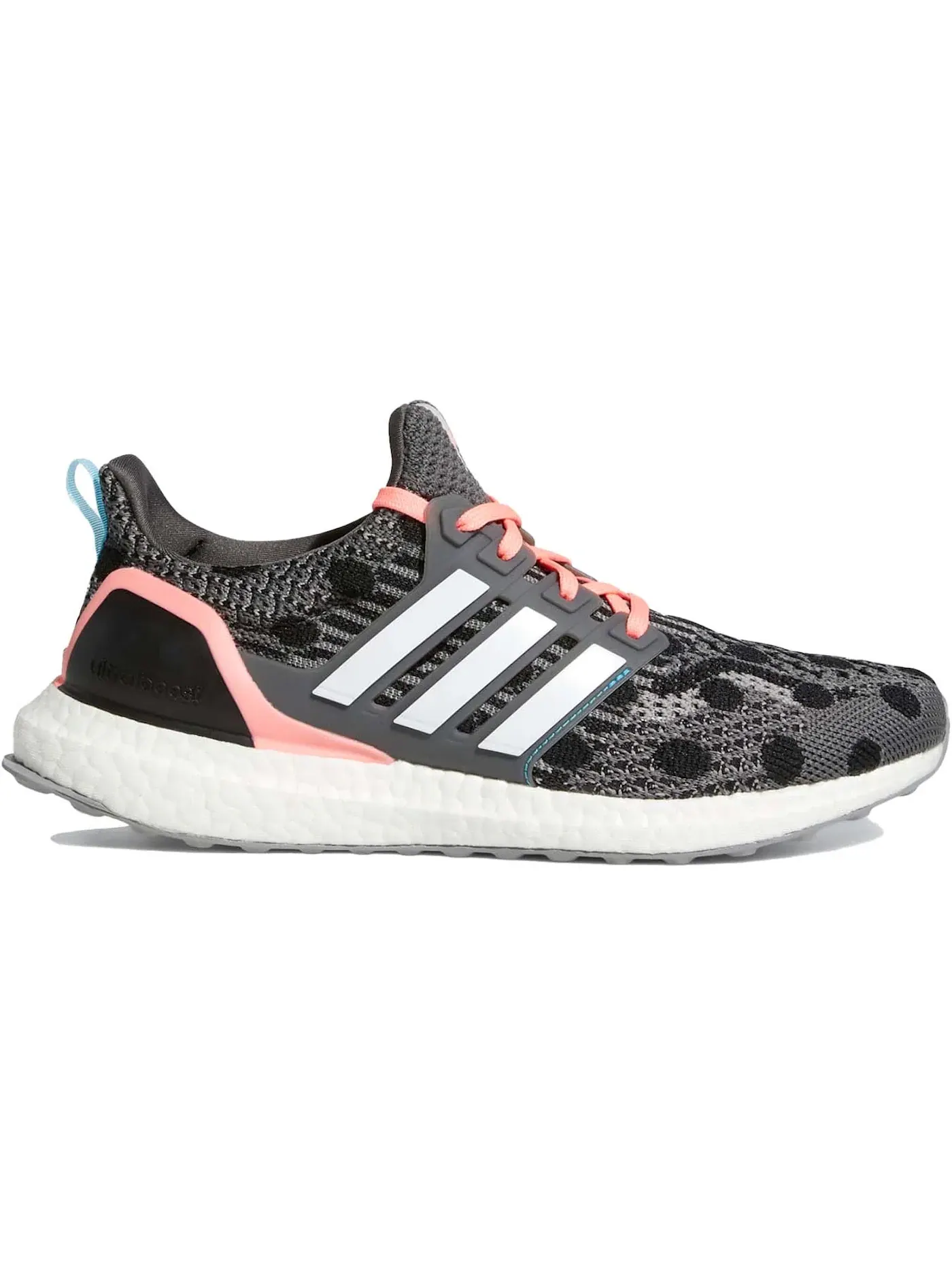 Женские кроссовки с принтом в горошек Adidas Ultra Boost 5.0 DNA — изображение 1 из 1, серый/белый/красный