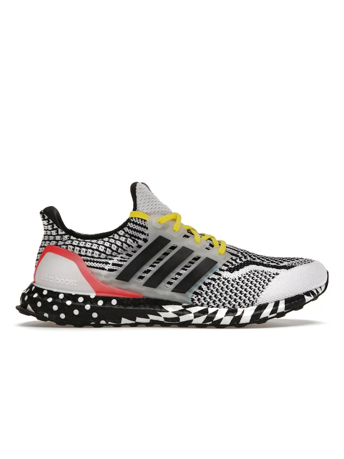 Мужские кроссовки для бега с принтом Adidas Ultra Boost 5.0 DNA — изображение 1 из 4, белый черный