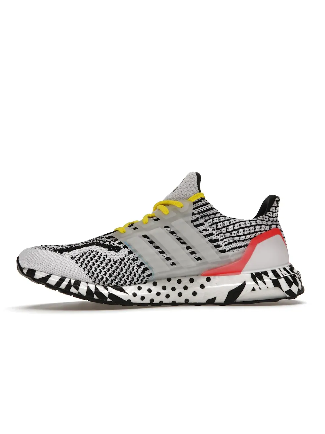 Мужские кроссовки для бега с принтом Adidas Ultra Boost 5.0 DNA — изображение 3 из 4, белый черный