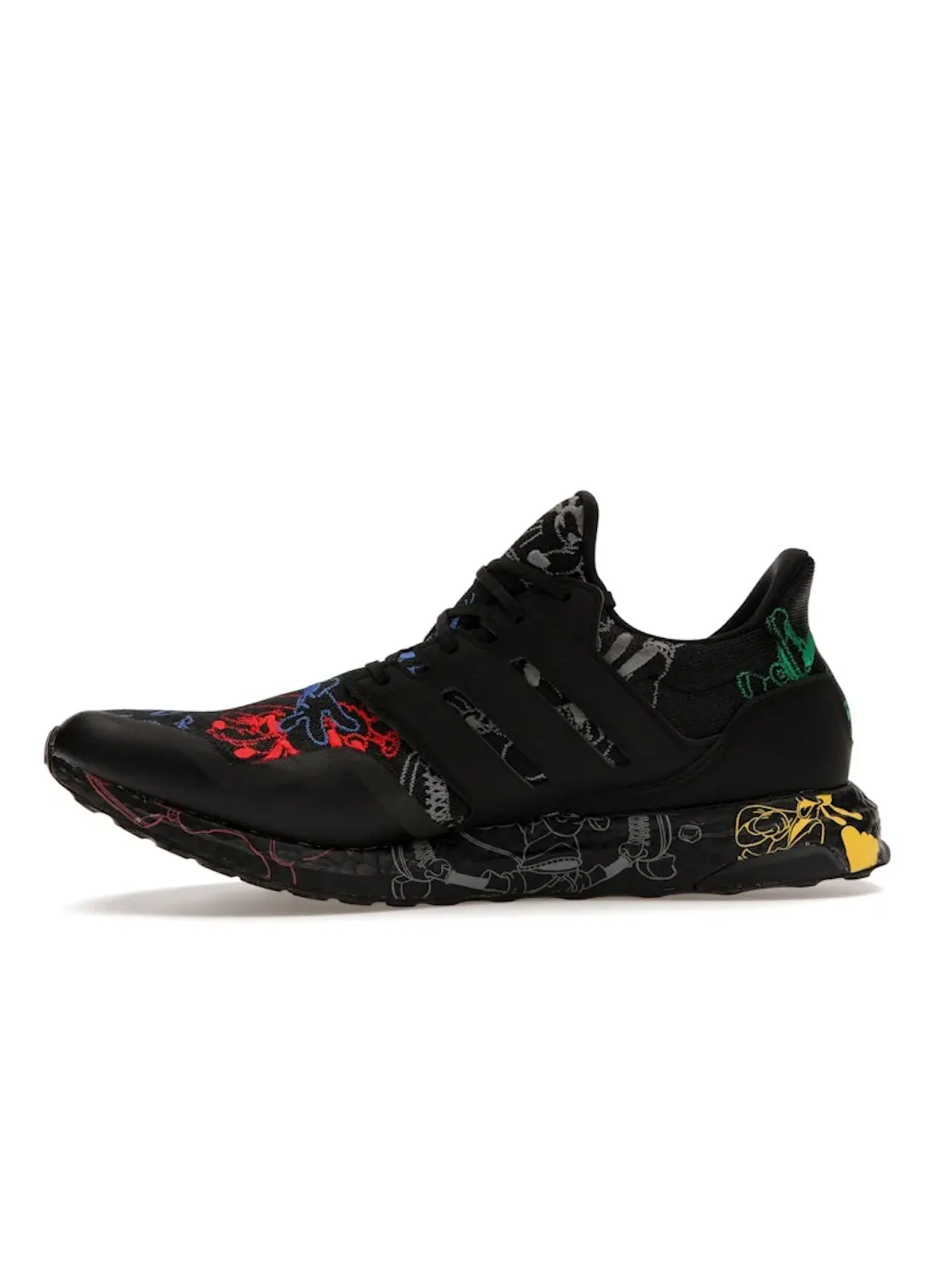 Мужские кроссовки с принтом Adidas Ultra Boost Disney Goofy — изображение 3 из 4, черный/черный/черный