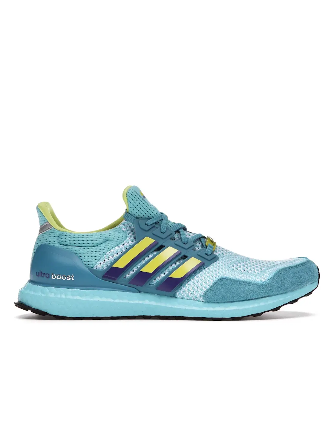 Мужские кроссовки с принтом Ultra Boost DNA 1.0 Adidas — изображение 1 из 4, голубой/голубой-желтый