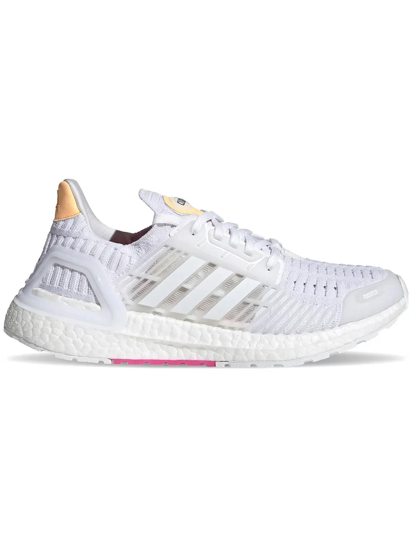 Женские кроссовки для бега с длинным шнурком Adidas Ultra Boost DNA CC_1 — изображение 1 из 1, белый белый оранжевый