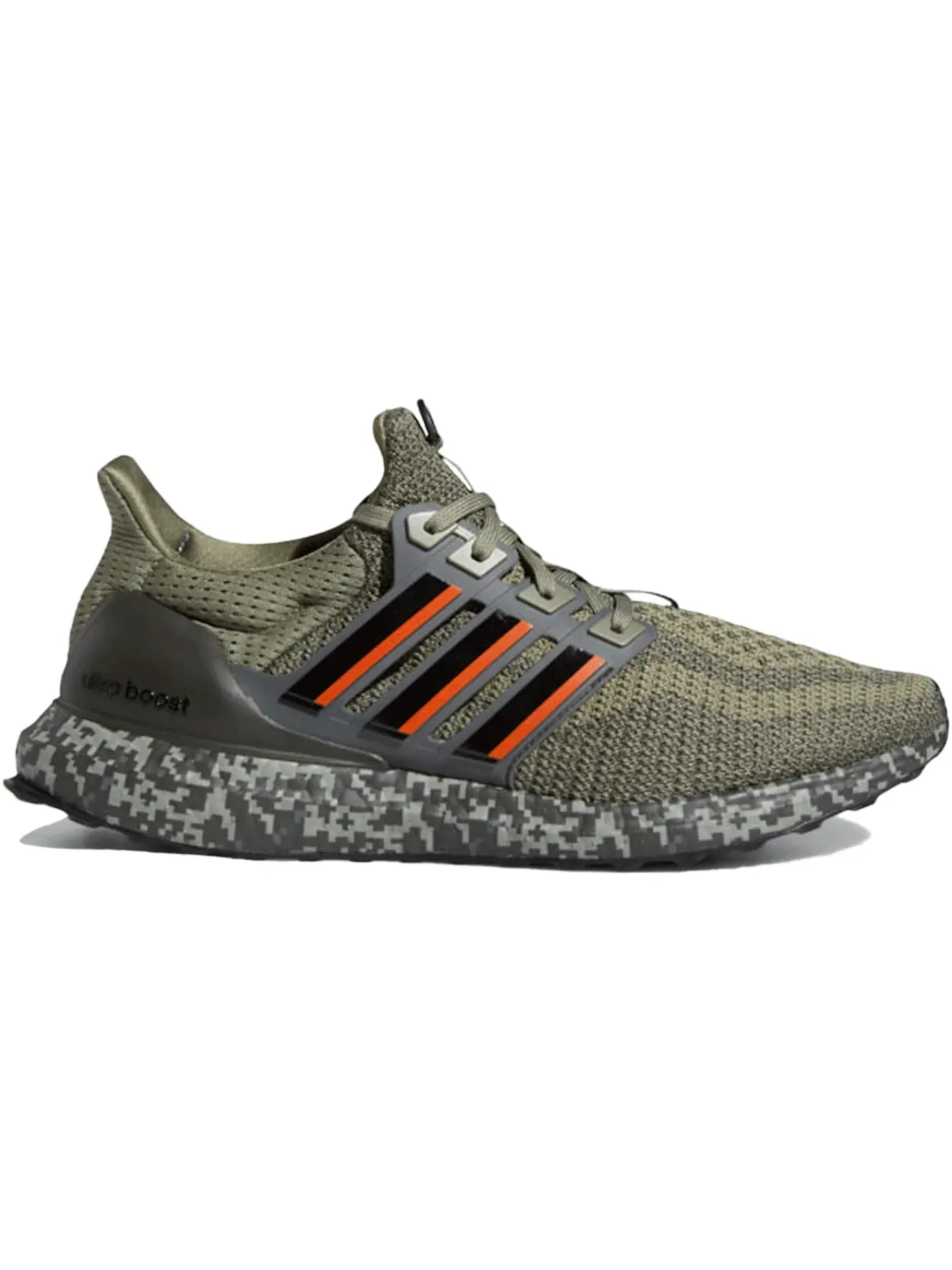 Мужские кроссовки для бега с камуфляжным принтом Adidas Ultra Boost DNA Adidas — изображение 1 из 1, зеленый/черный