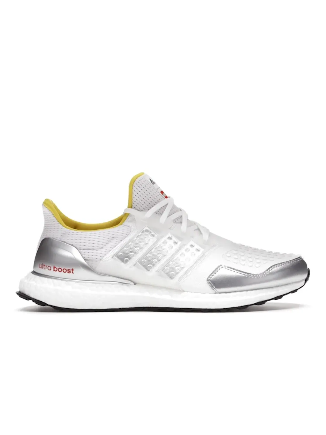 Мужские кроссовки для бега с настраиваемым дизайном Adidas Ultra Boost DNA LEGO — изображение 1 из 4, белый/серебристый-серый