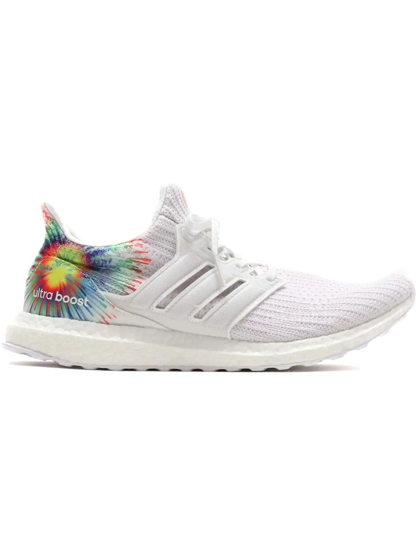 Мужские кроссовки с принтом Adidas Ultra Boost Adidas — изображение 1 из 1, белый/белый/желтый