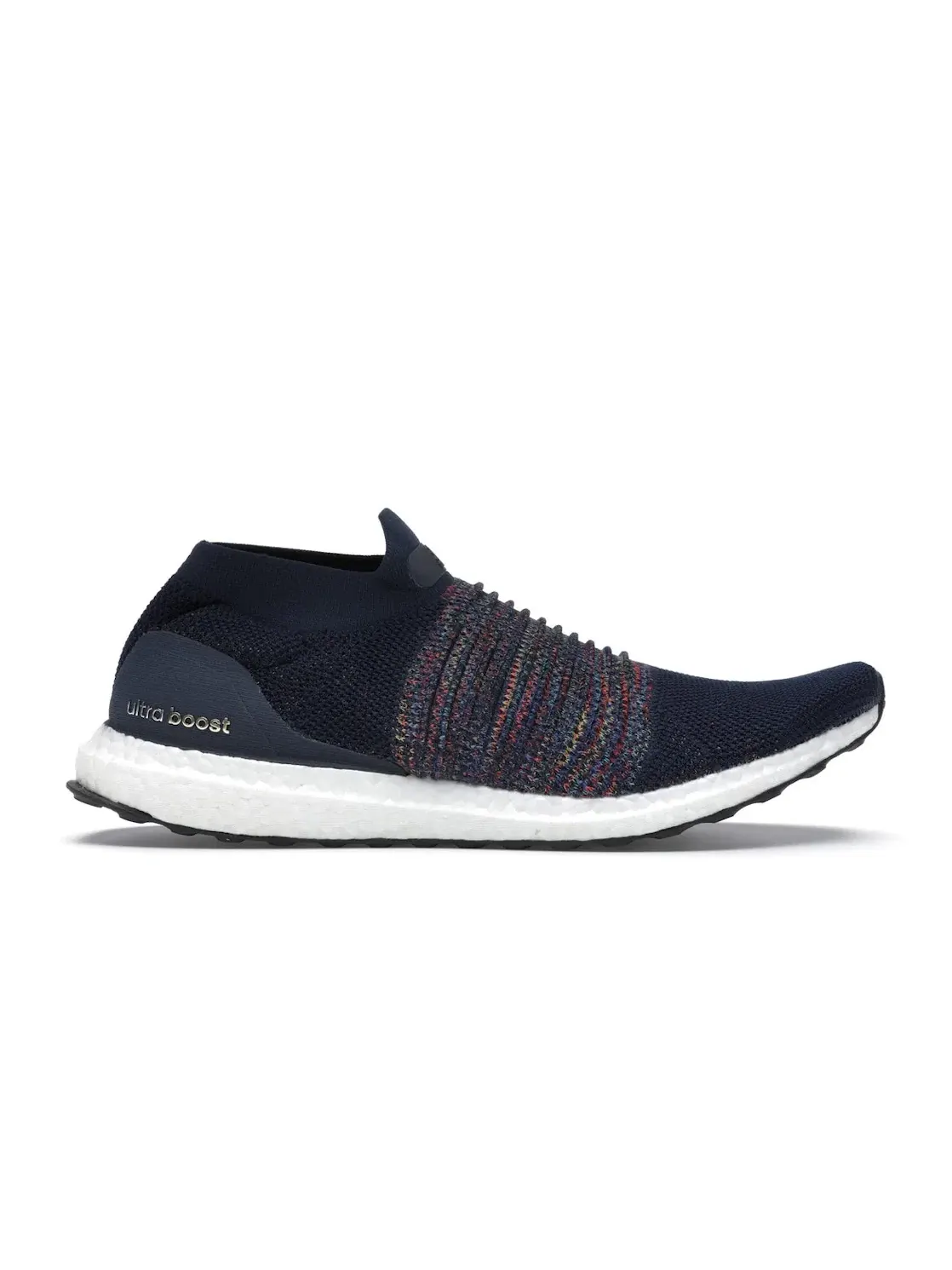 Мужские кроссовки для бега с технологией Boost Adidas Ultra Boost Laceless — изображение 1 из 4, темно-синий черный белый