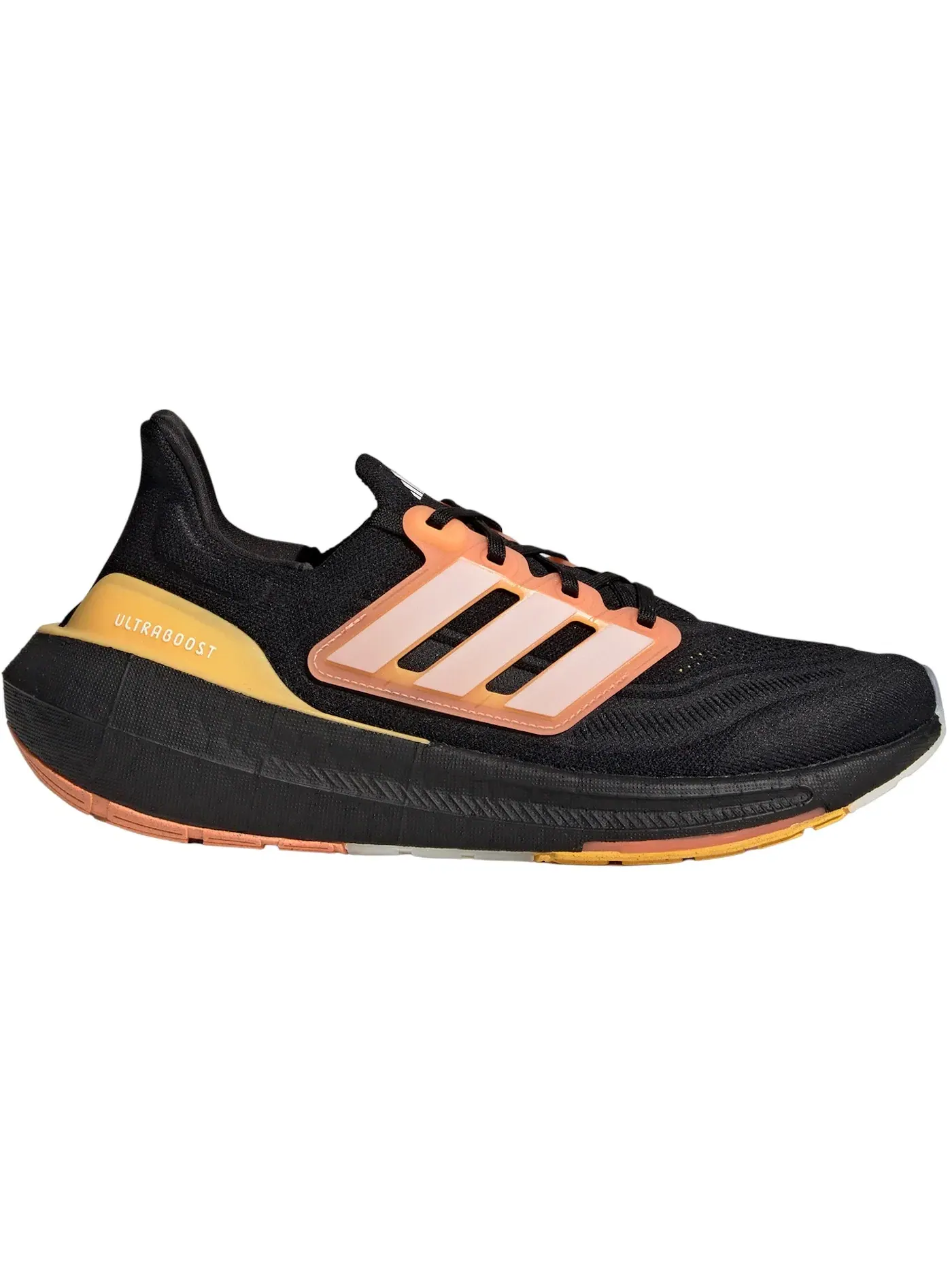Мужские кроссовки с технологией Boost Adidas Ultra Boost Light — изображение 1 из 1, черный/белый/оранжевый