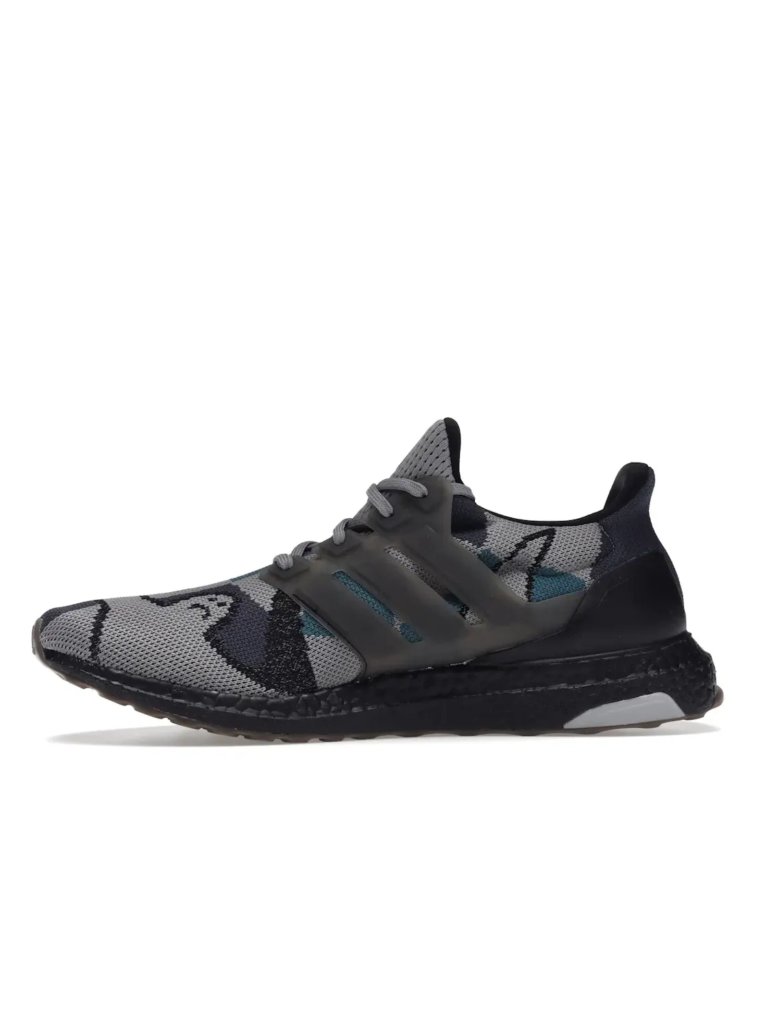 Кроссовки для бега с принтом Adidas Ultra Boost — изображение 3 из 4, серый черный темно-синий