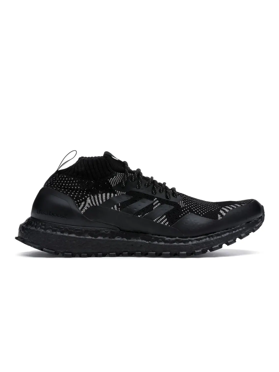 Мужские кроссовки с технологией Primeknit Adidas Ultra Boost Mid — изображение 1 из 4, черный/черный/серый