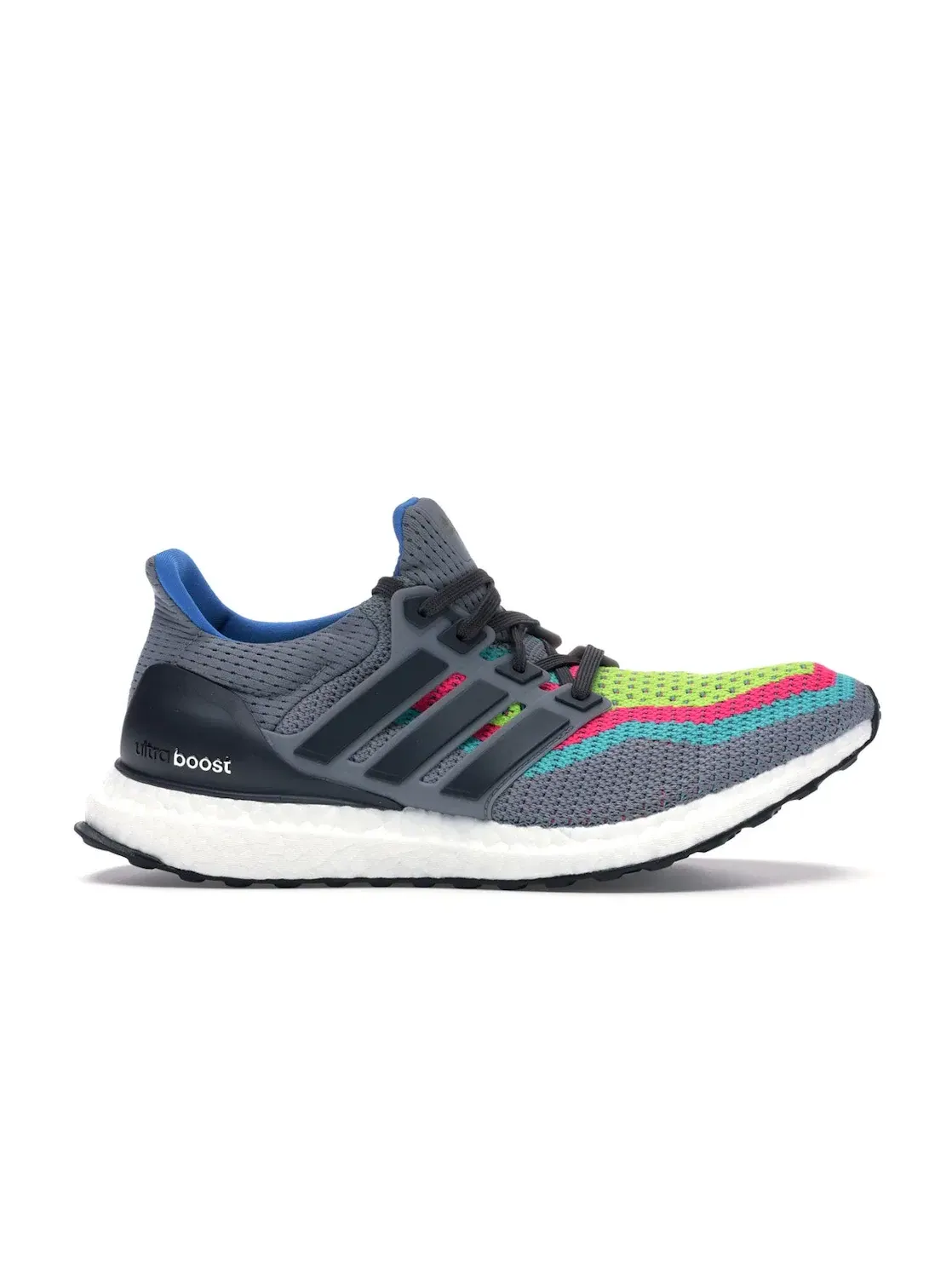 Мужские кроссовки с амортизацией Boost Adidas Ultra Boost 2.0 Multi-Color Gradient — изображение 1 из 4, серый