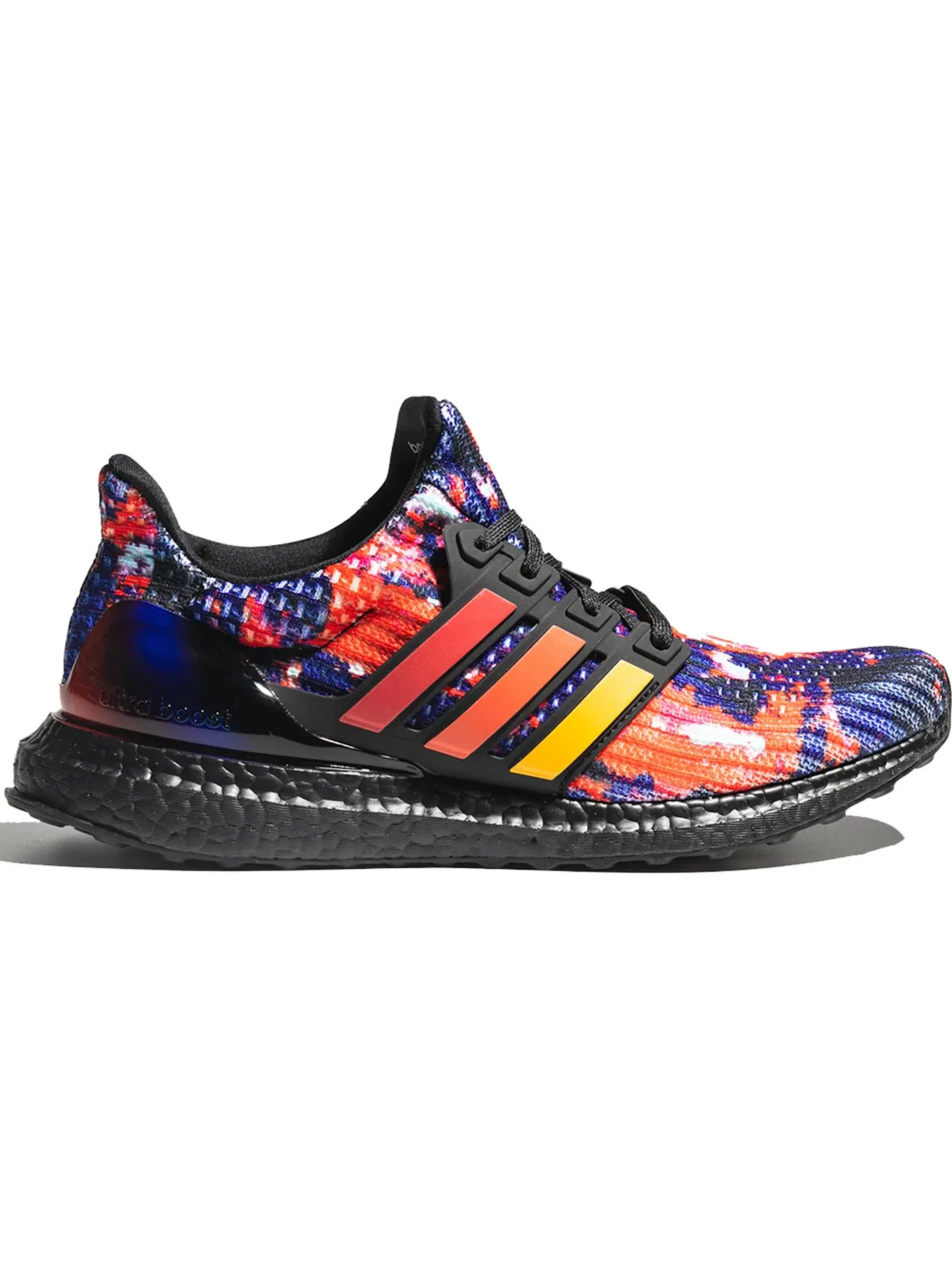 Мужские кроссовки с амортизацией Adidas Ultra Boost — изображение 1 из 1, черный/мульти/черный