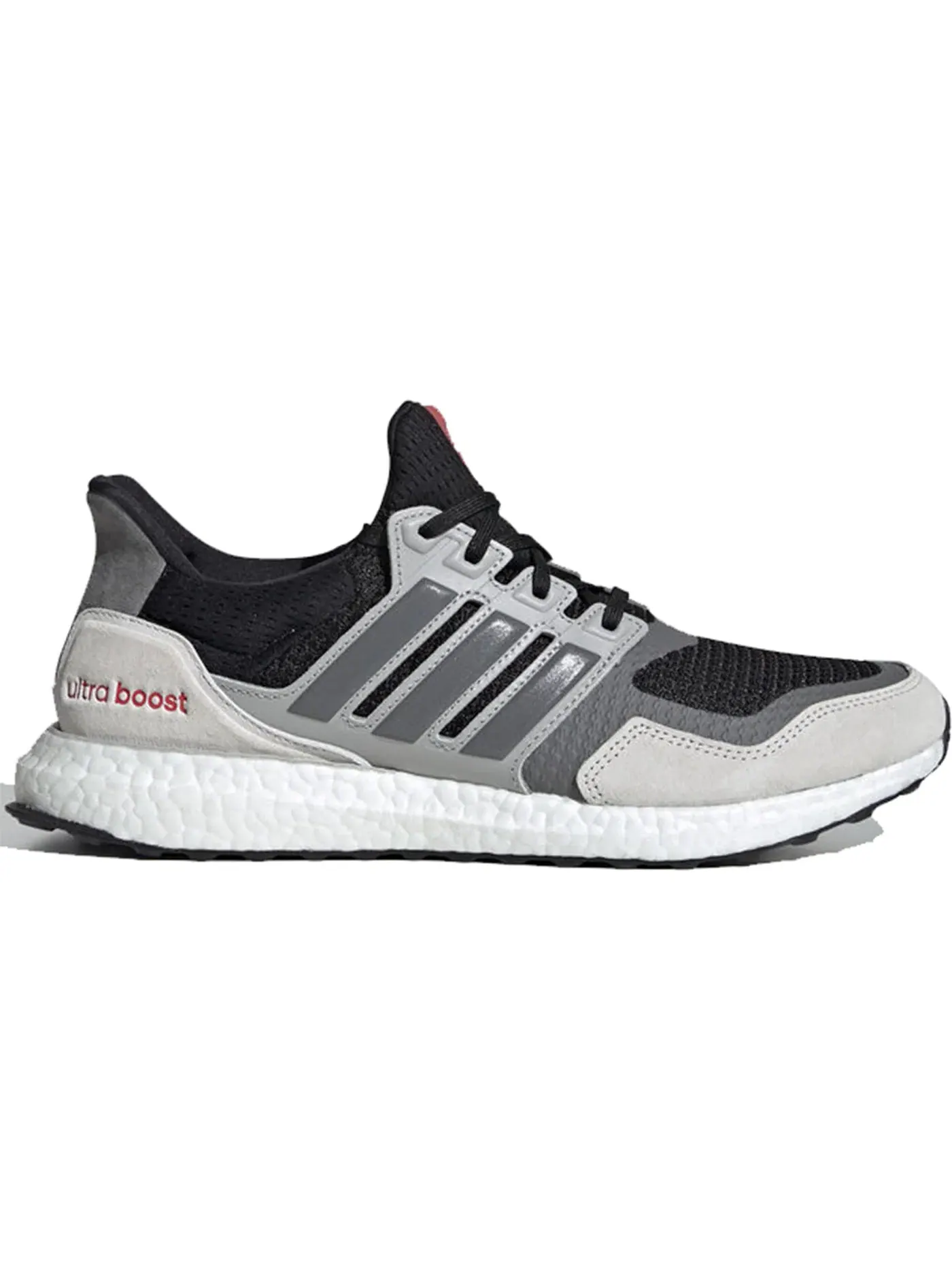 Мужские кроссовки для бега с технологией Boost Adidas Ultra Boost S&L — изображение 1 из 1, черный/серый/красный