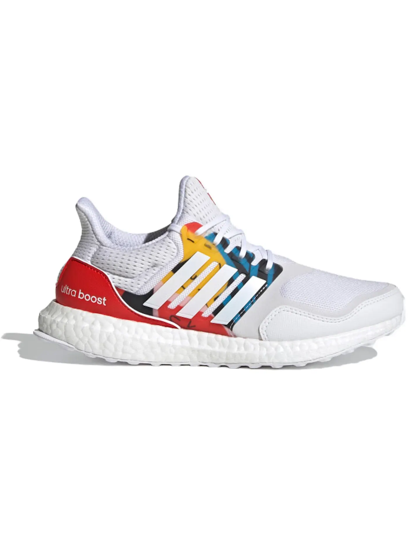 Женские кроссовки с верхом из сетки и замши Adidas Ultra Boost S&L DNA — изображение 1 из 1, белый/белый/яркий синий