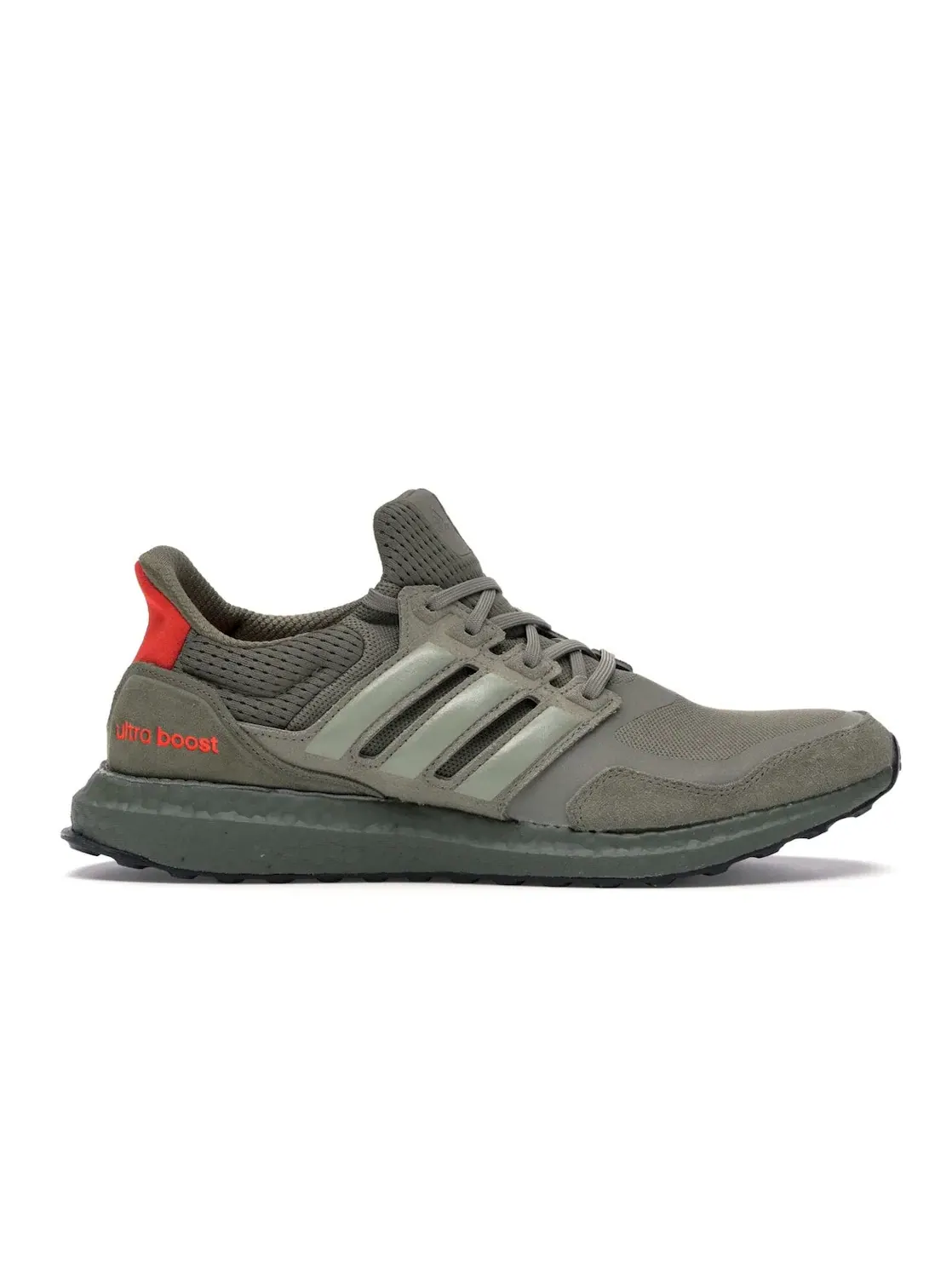 Мужские кроссовки для бега с технологией Primeknit Adidas Ultra Boost S&L — изображение 1 из 4, хаки красный