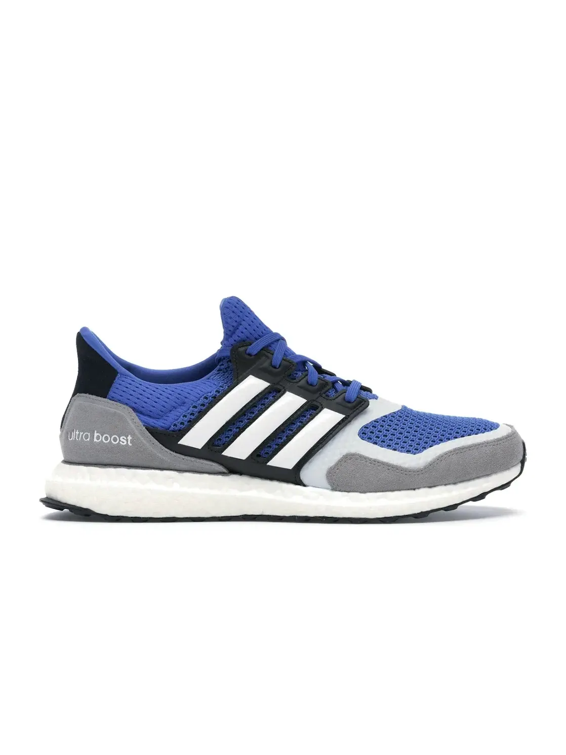Мужские кроссовки для бега с технологией Primeknit Adidas Ultra Boost S&L — изображение 1 из 4, синий/белый/серый