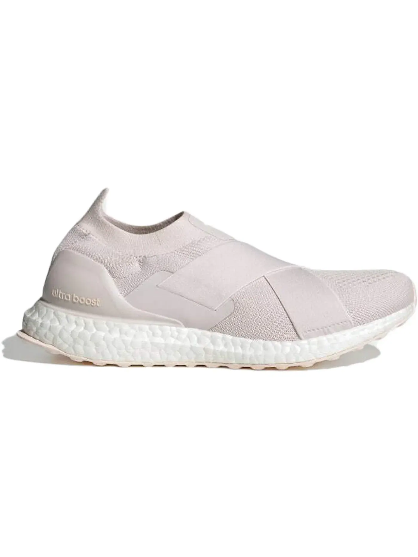 Женские кроссовки без шнурков Adidas Ultra Boost Slip-On DNA — изображение 1 из 1, белый/розовый