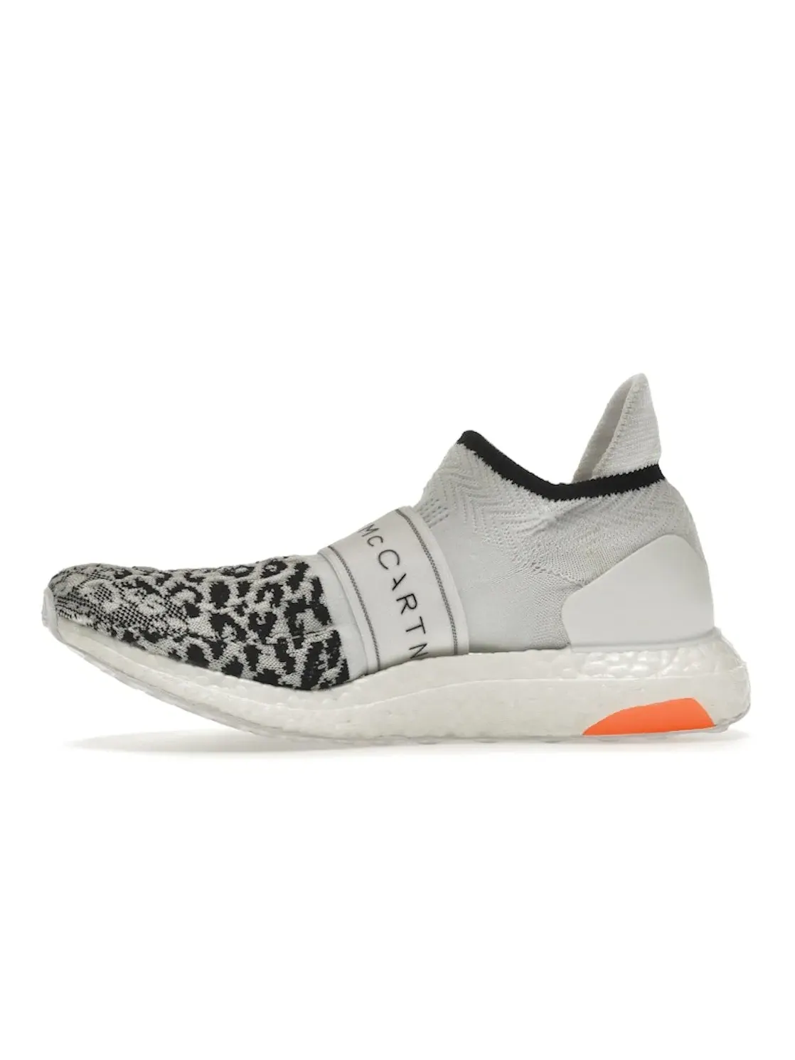 Женские кроссовки с принтом Ultra Boost Adidas — изображение 3 из 4, черный/белый/оранжевый