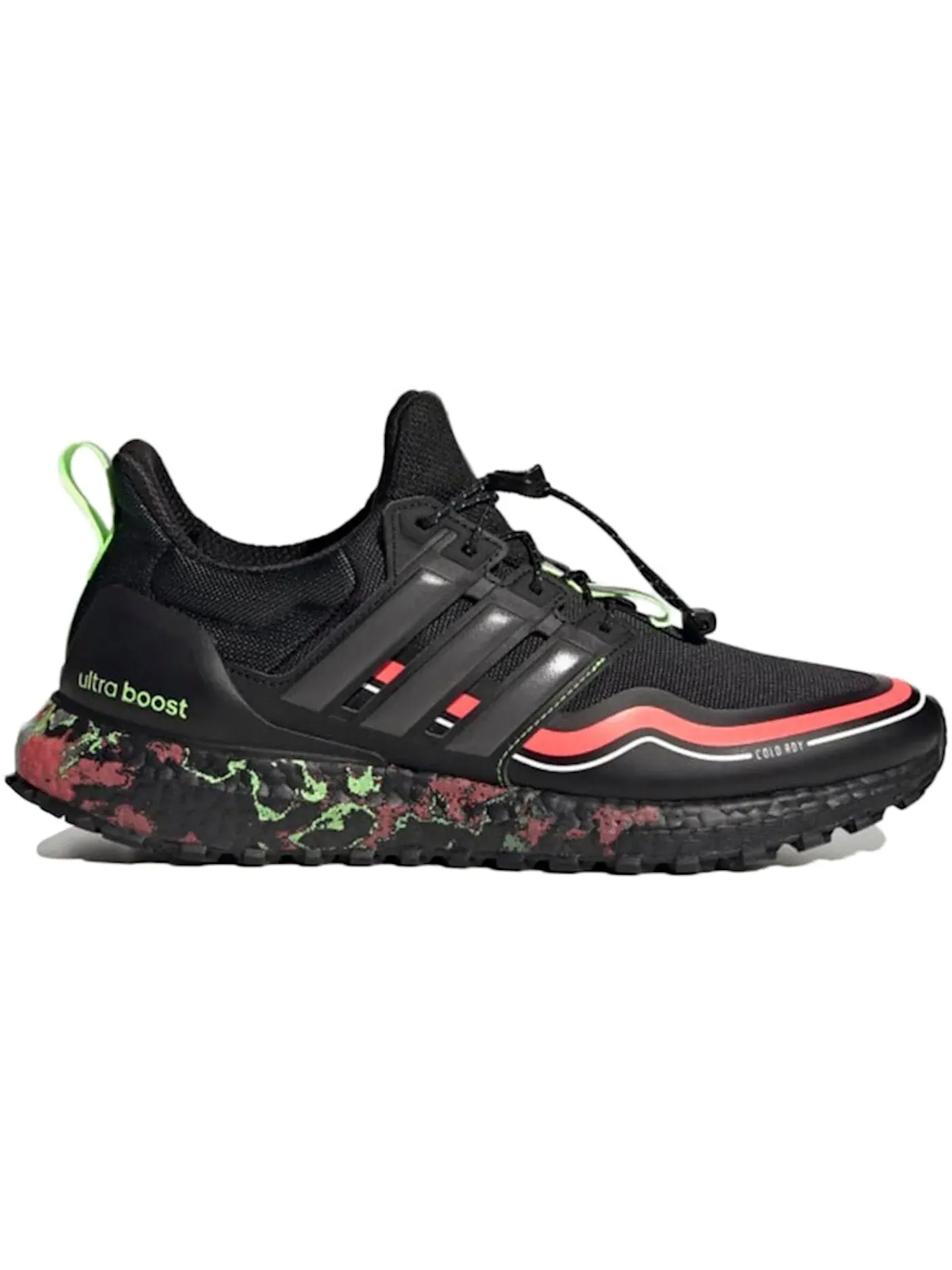 Мужские кроссовки для бега с принтом Adidas Ultra Boost Winter.RDY Adidas — изображение 1 из 1, черный черный розовый