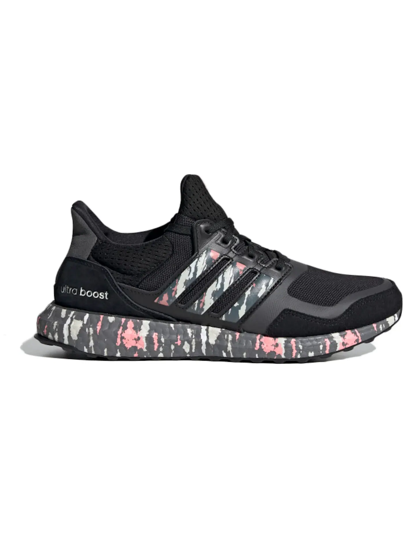 Женские кроссовки для бега с технологией Boost Adidas Ultra Boost — изображение 1 из 1, черный/розовый/серый