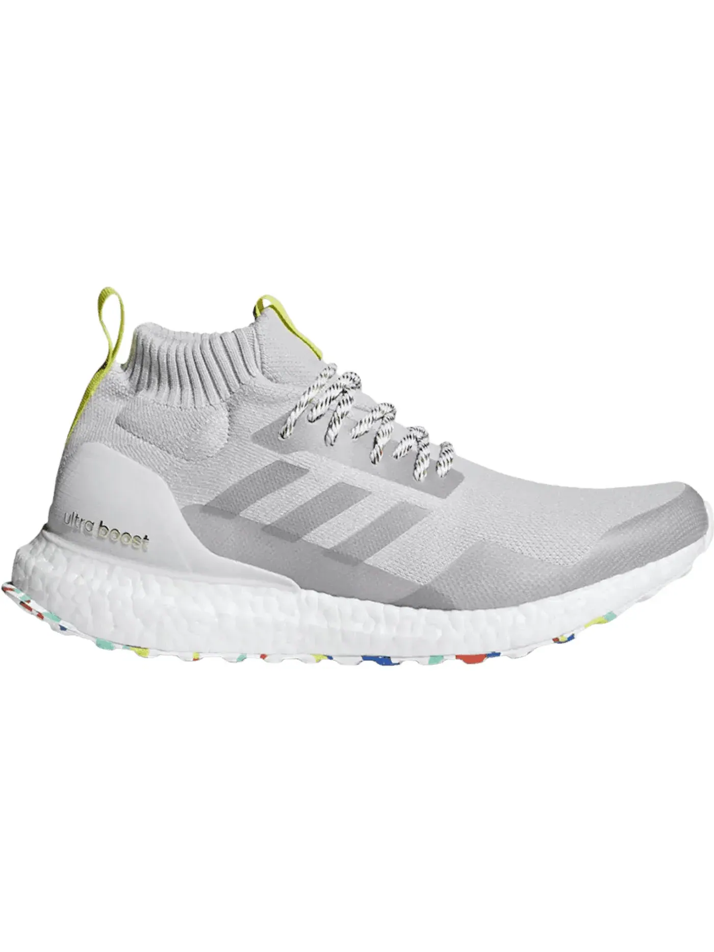 Мужские кроссовки с высоким верхом Adidas Ultra Boost Mid — изображение 1 из 1, серый/серый/серый