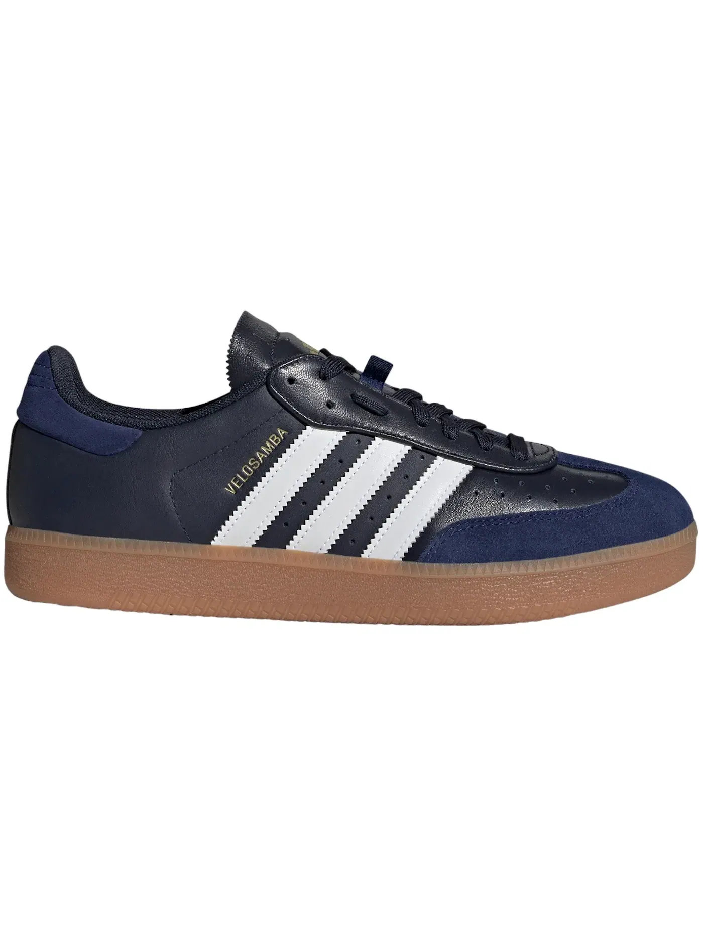 Мужские кроссовки Lifestyle Velosamba Leather Adidas — изображение 1 из 1, белый темный синий