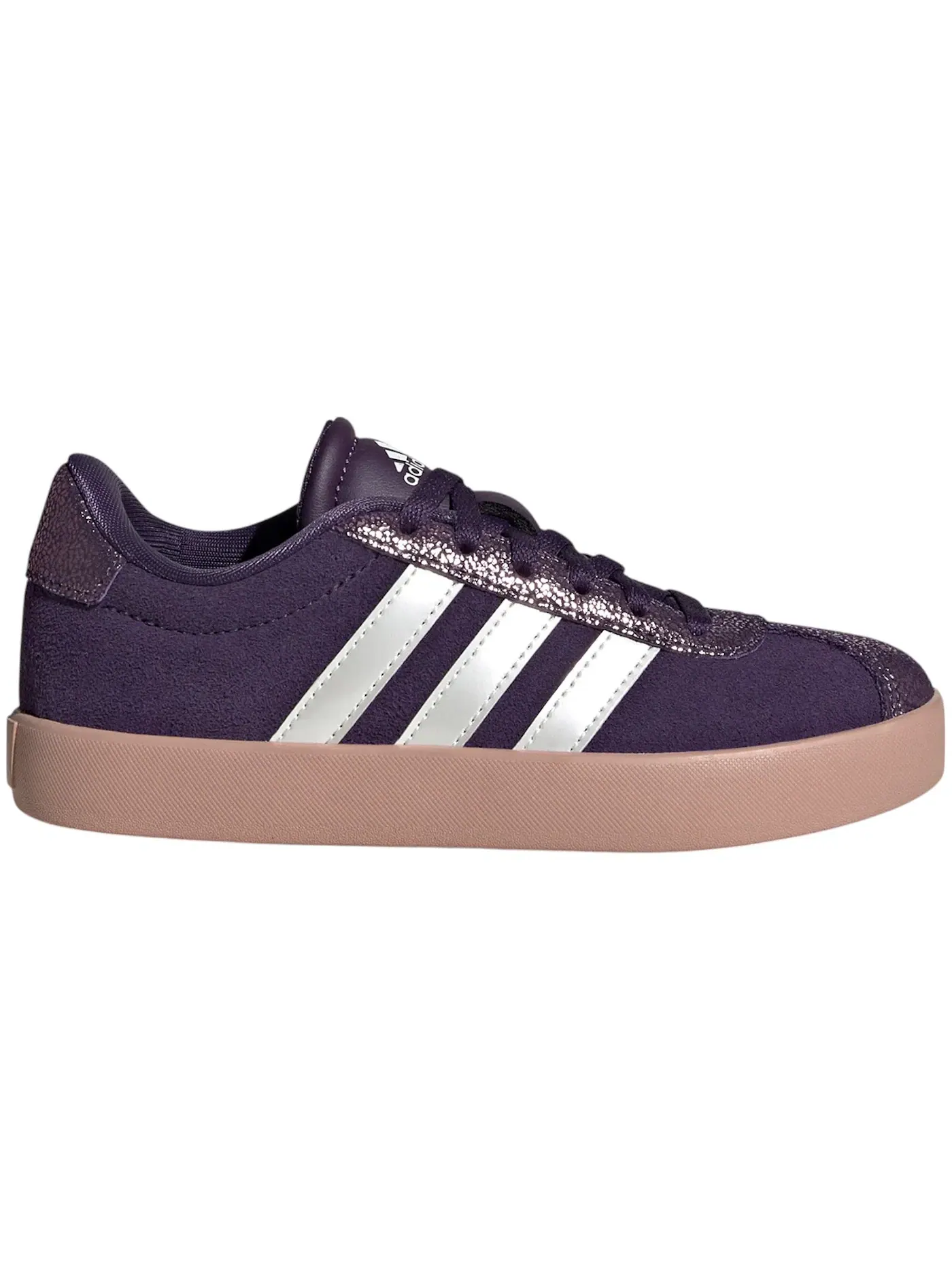 Детские кроссовки Lifestyle Adidas VL Court 3.0 — изображение 1 из 1, металлик розовый
