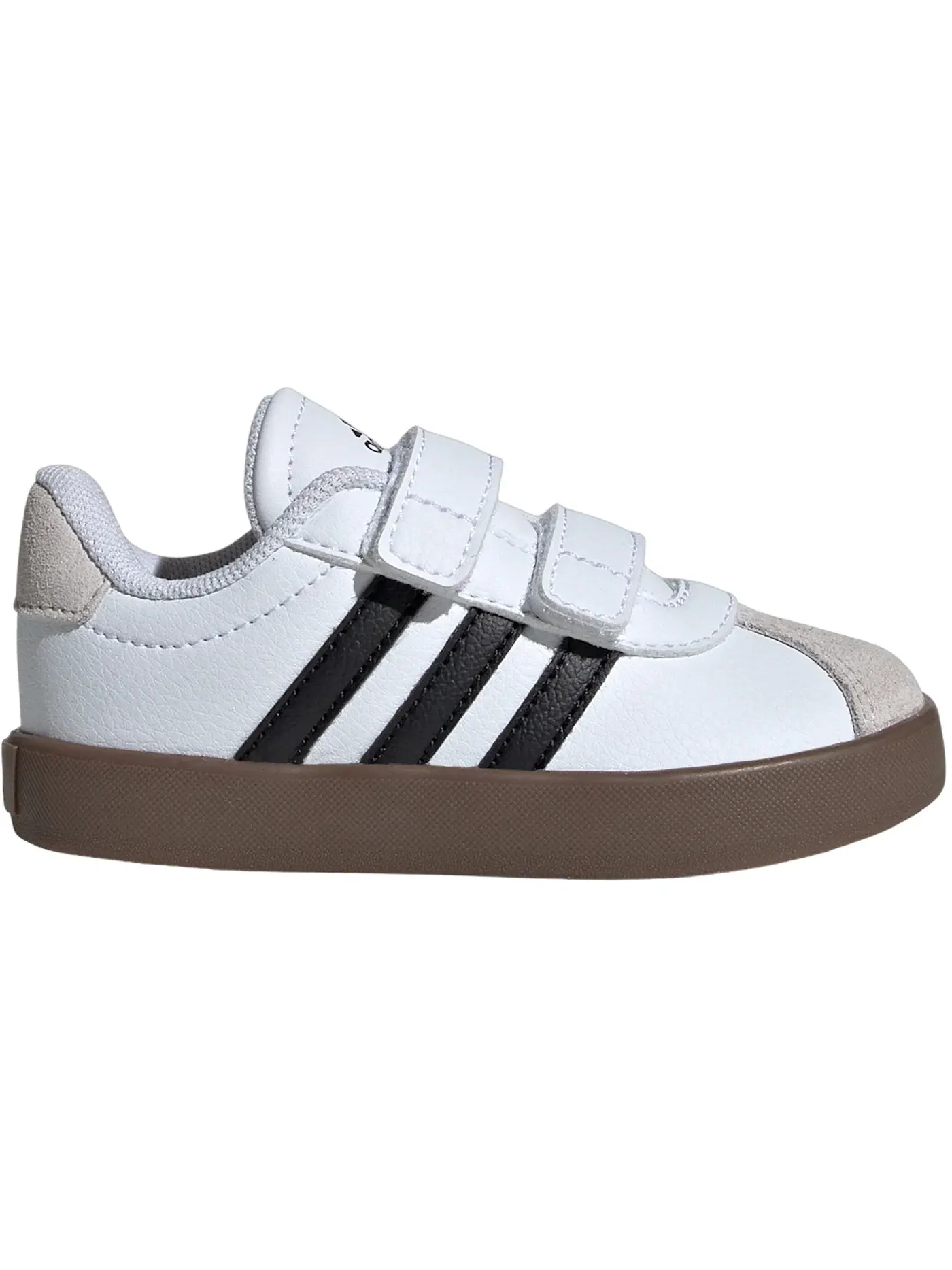 Детские кроссовки с низким профилем Adidas Vl Court 3.0 — изображение 1 из 1, белый черный серый