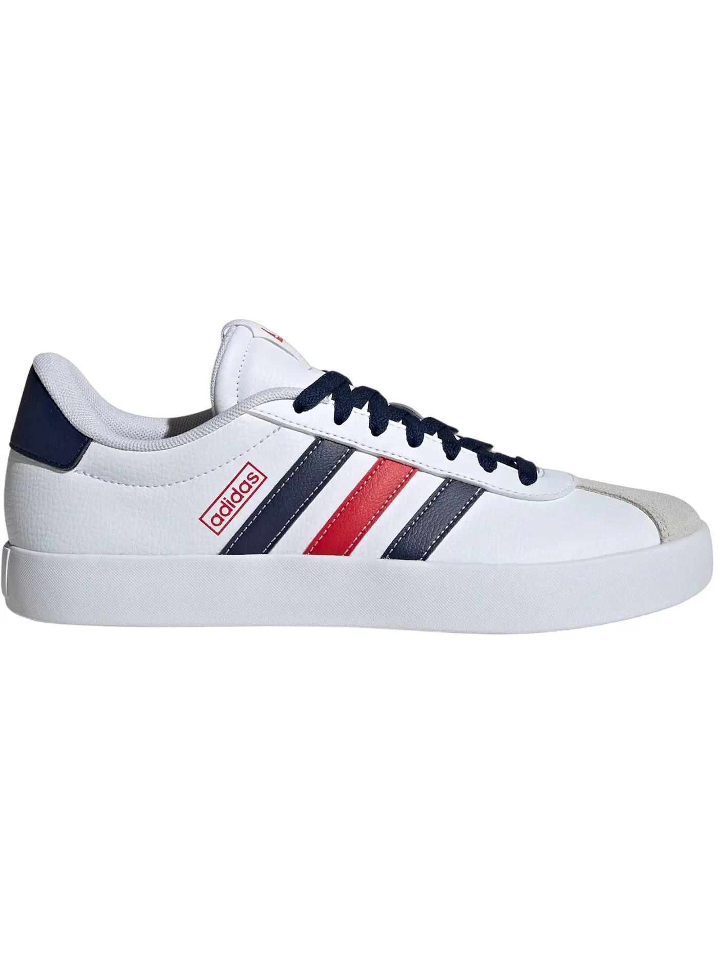 Мужские кроссовки с низким профилем Adidas Vl Court 3.0 — изображение 1 из 1, белый/темно-синий синий