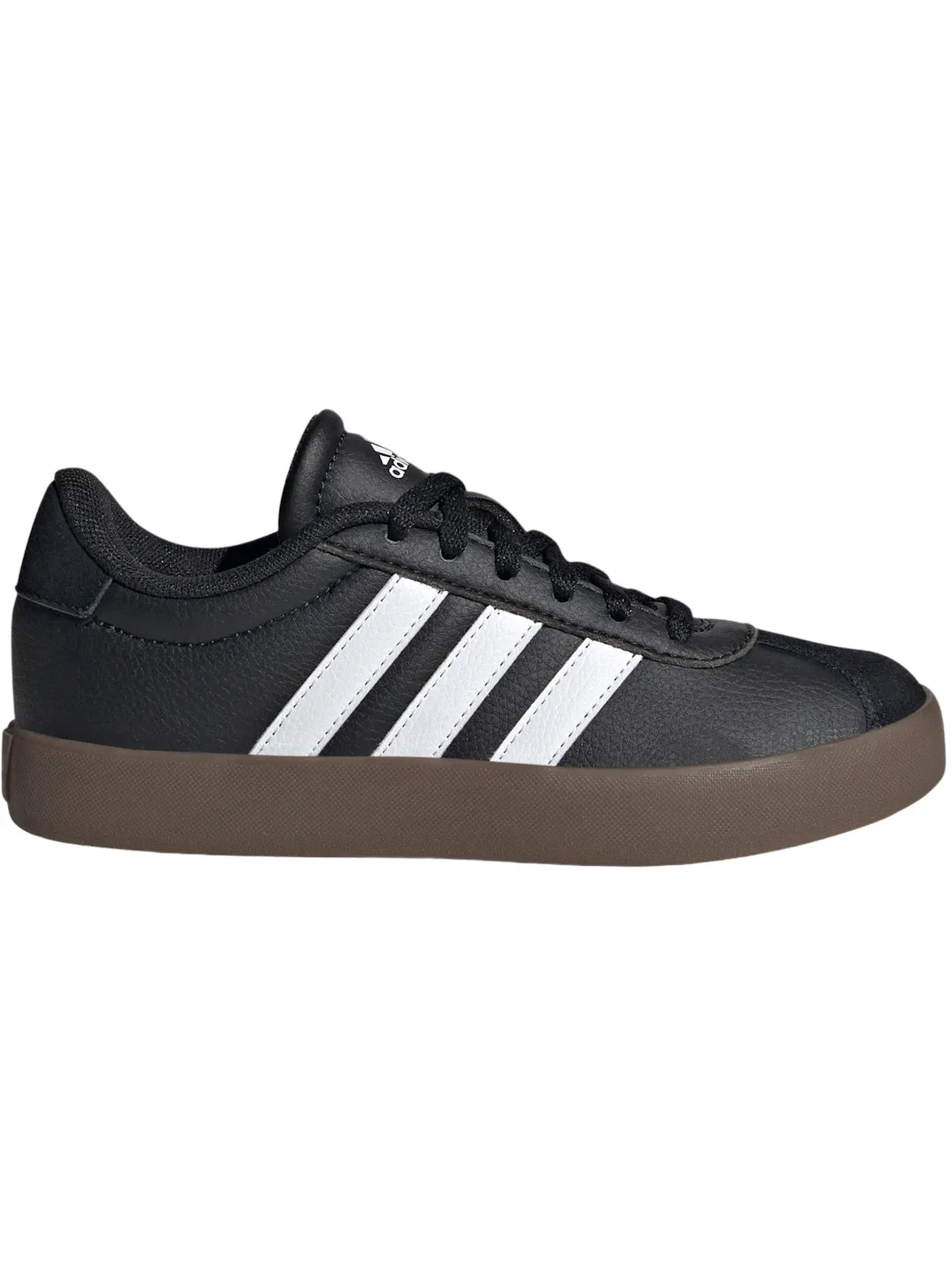 Детские кроссовки для мальчиков с замшей Adidas Vl Court 3.0 — изображение 1 из 1, черный белый