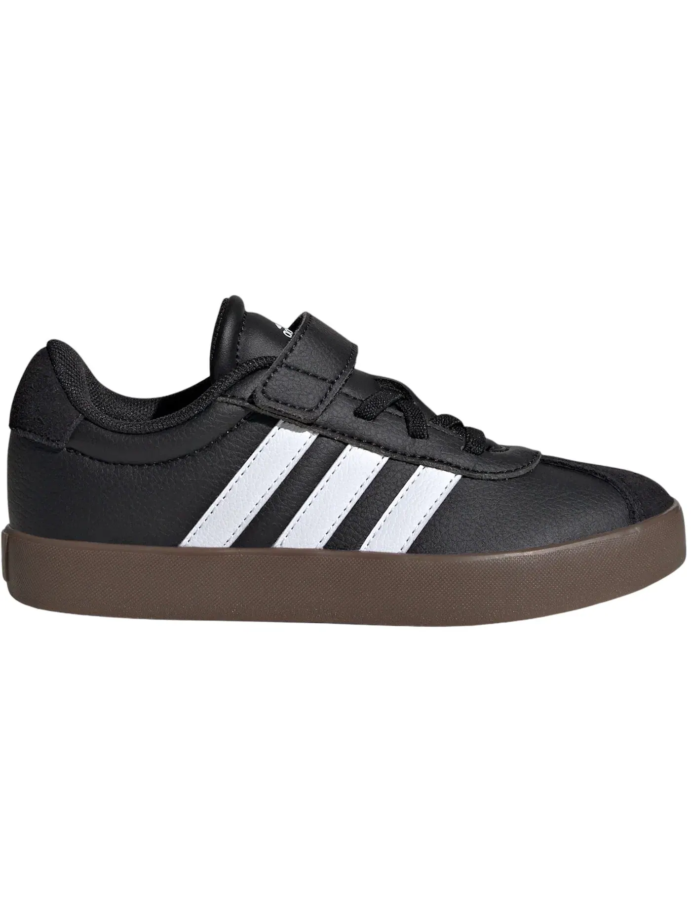 Детские кроссовки с низким профилем Adidas VL Court 3.0 — изображение 1 из 1, черный/белый/черный