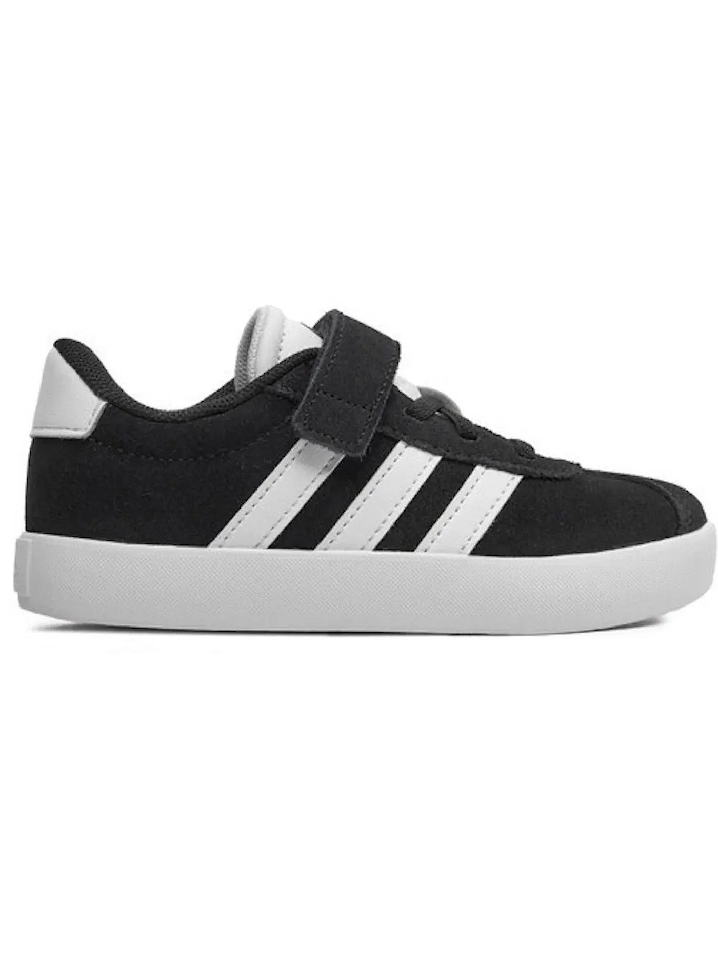 Детские кроссовки для мальчиков с низким профилем Adidas Vl Court 3.0 — изображение 1 из 1, черный белый черный