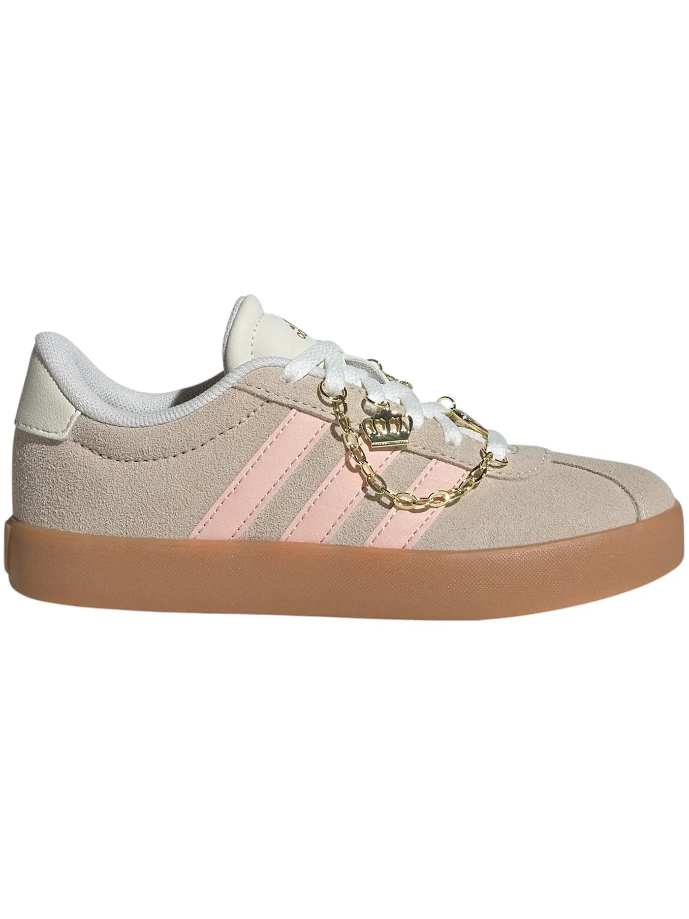 Детские кроссовки повседневные Adidas VL Court 3.0 — изображение 1 из 1, розовый/белый