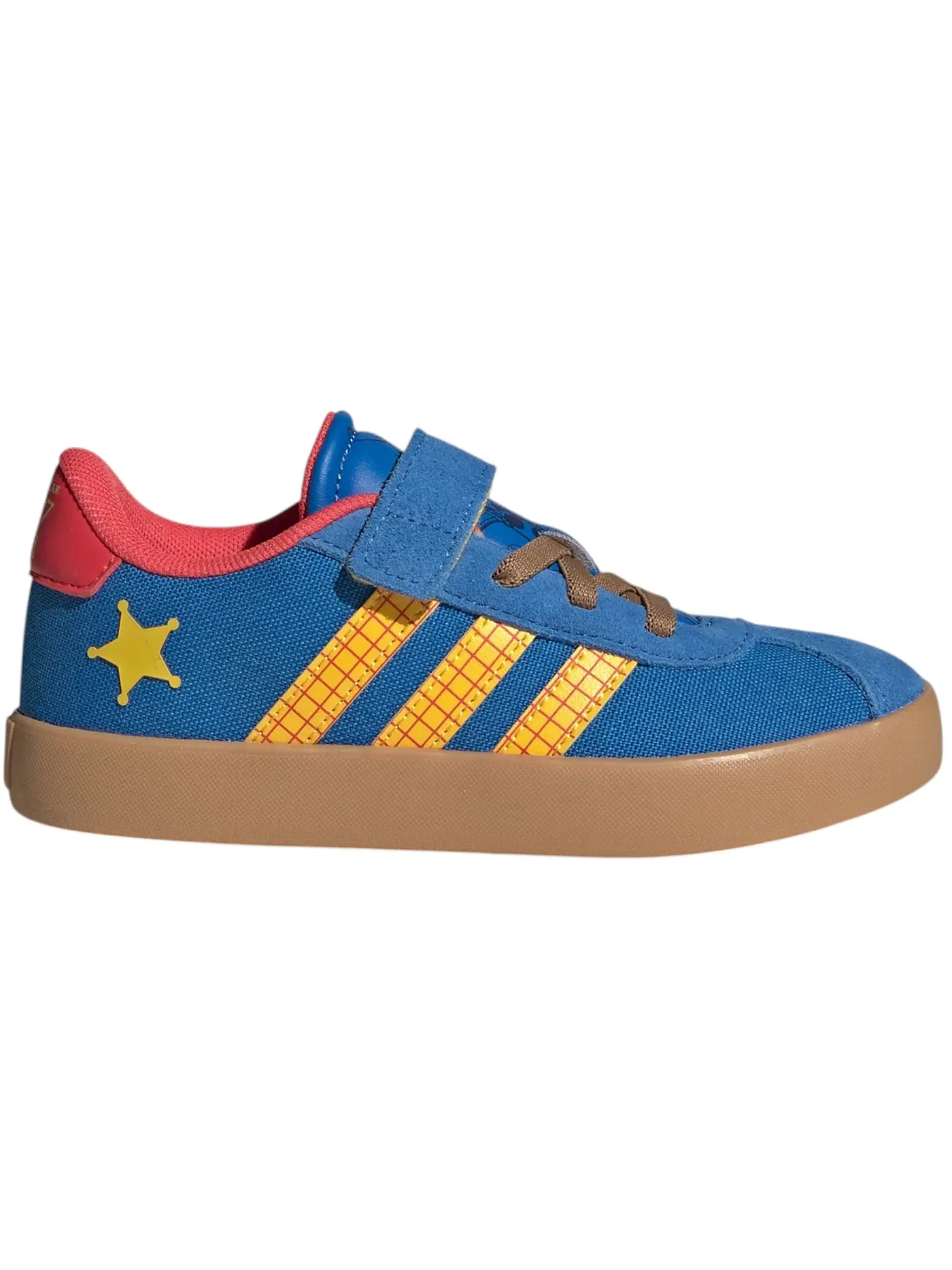 Детские кроссовки с принтом Adidas VL Court 3.0 Adidas — изображение 1 из 1, яркий/золотистый/красный