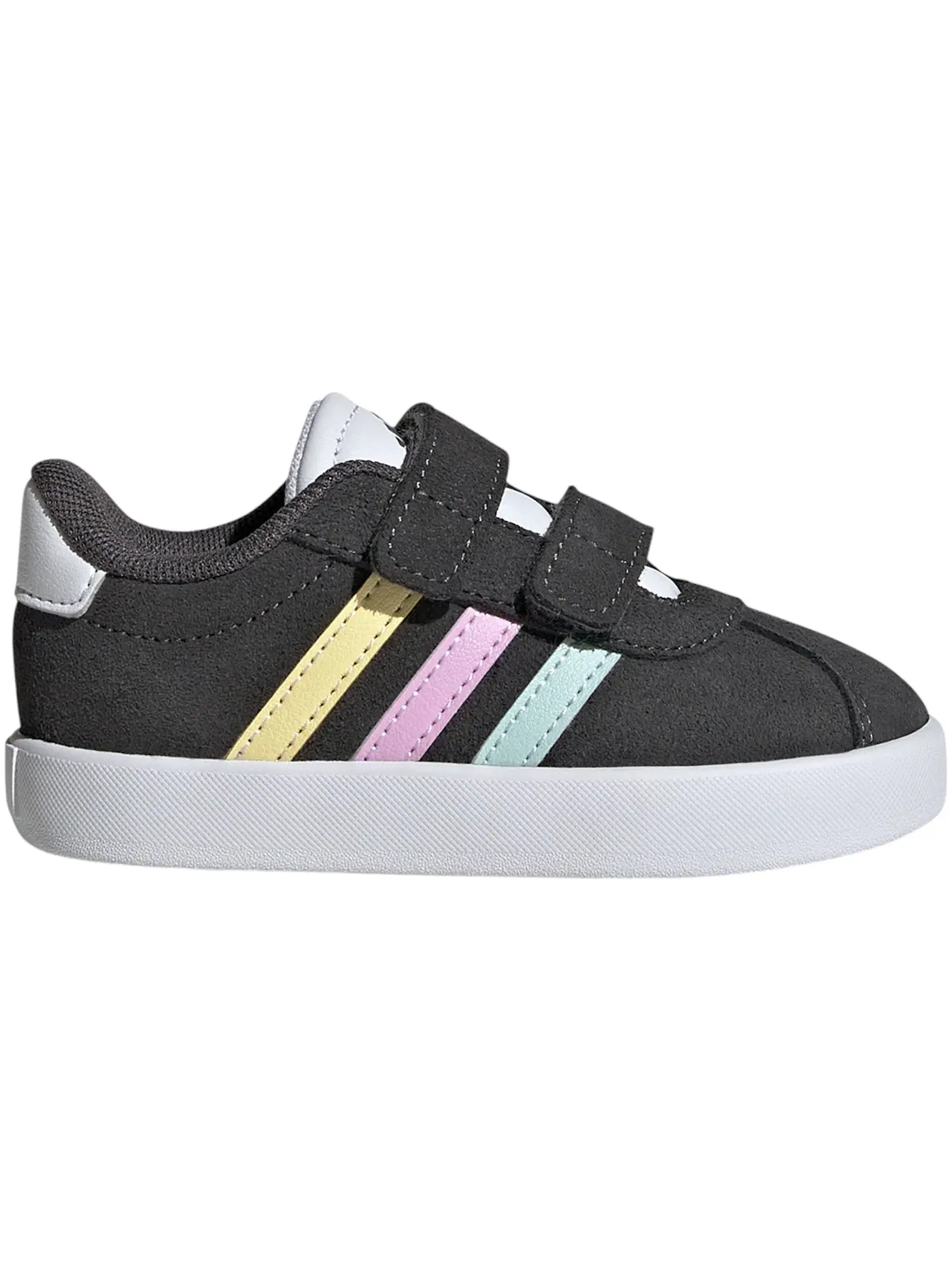 Детские кроссовки с замшевыми вставками Adidas VL Court 3.0 — изображение 1 из 1, серый