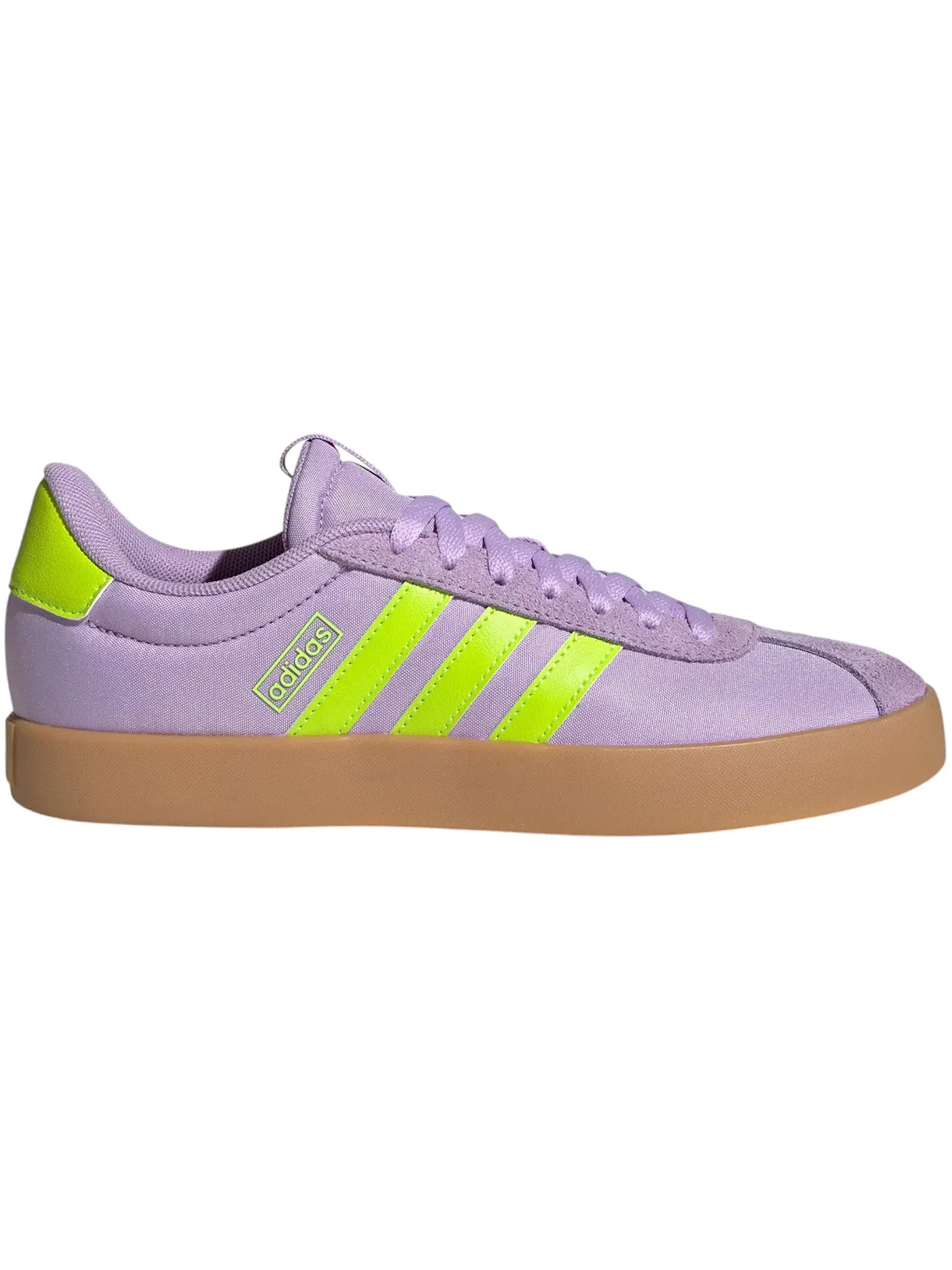 Женские кроссовки Lifestyle Adidas VL Court 3.0, Powder Plum/Solar Slime/Lucid Lemon — изображение 1 из 1