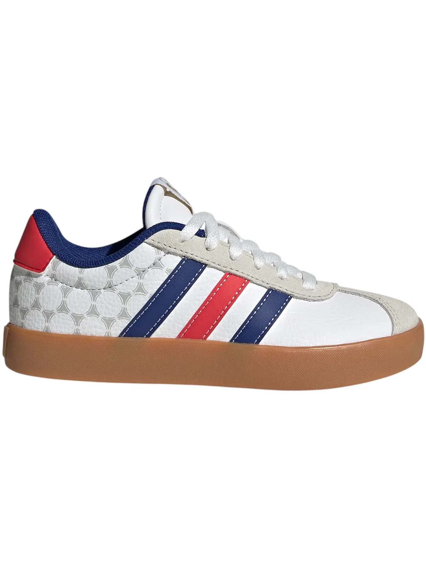 Детские кроссовки на шнуровке Adidas VL Court 3.0 — изображение 1 из 1, белый