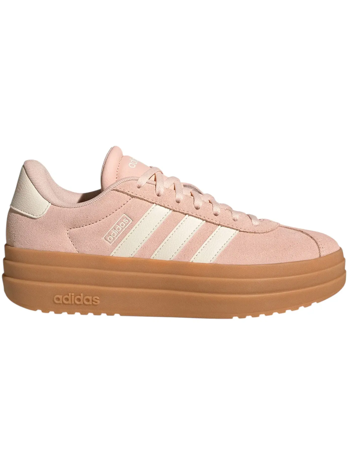 Женские кроссовки с принтом Adidas VL Court Bold — изображение 1 из 1, розовый/белый