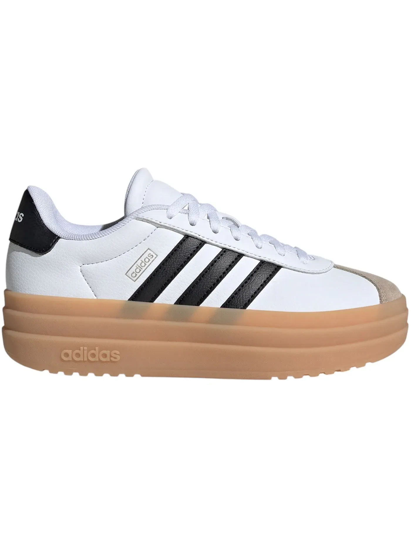 Детские кроссовки Lifestyle с моделью VL Court Bold Adidas — изображение 1 из 1, белый черный бежевый