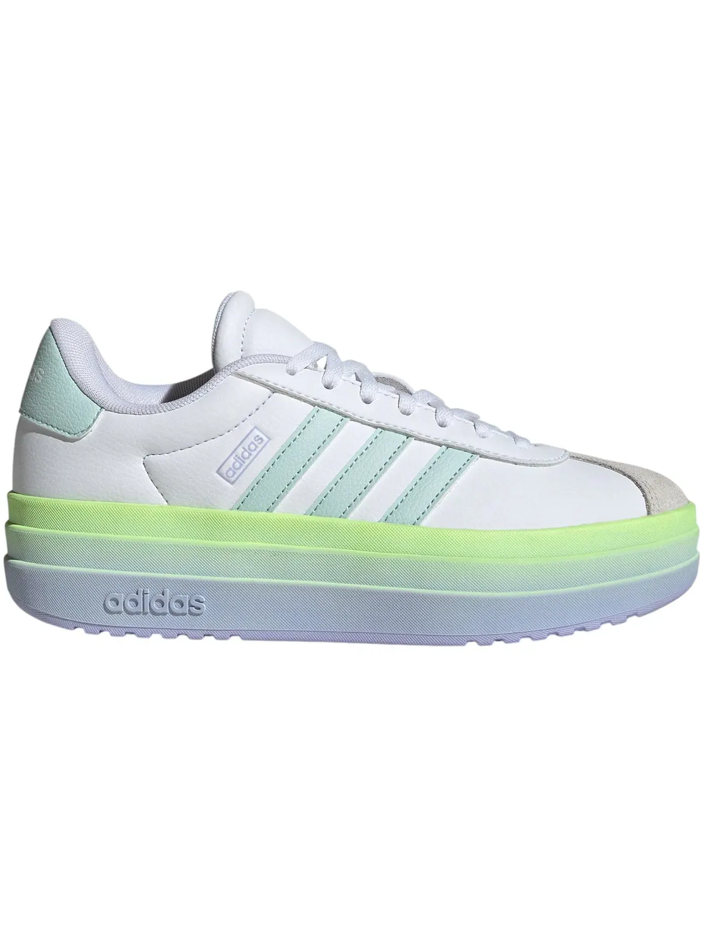 Детские кроссовки для мальчиков и девочек Lifestyle Adidas VL Court Bold — изображение 1 из 1, белый фиолетовый
