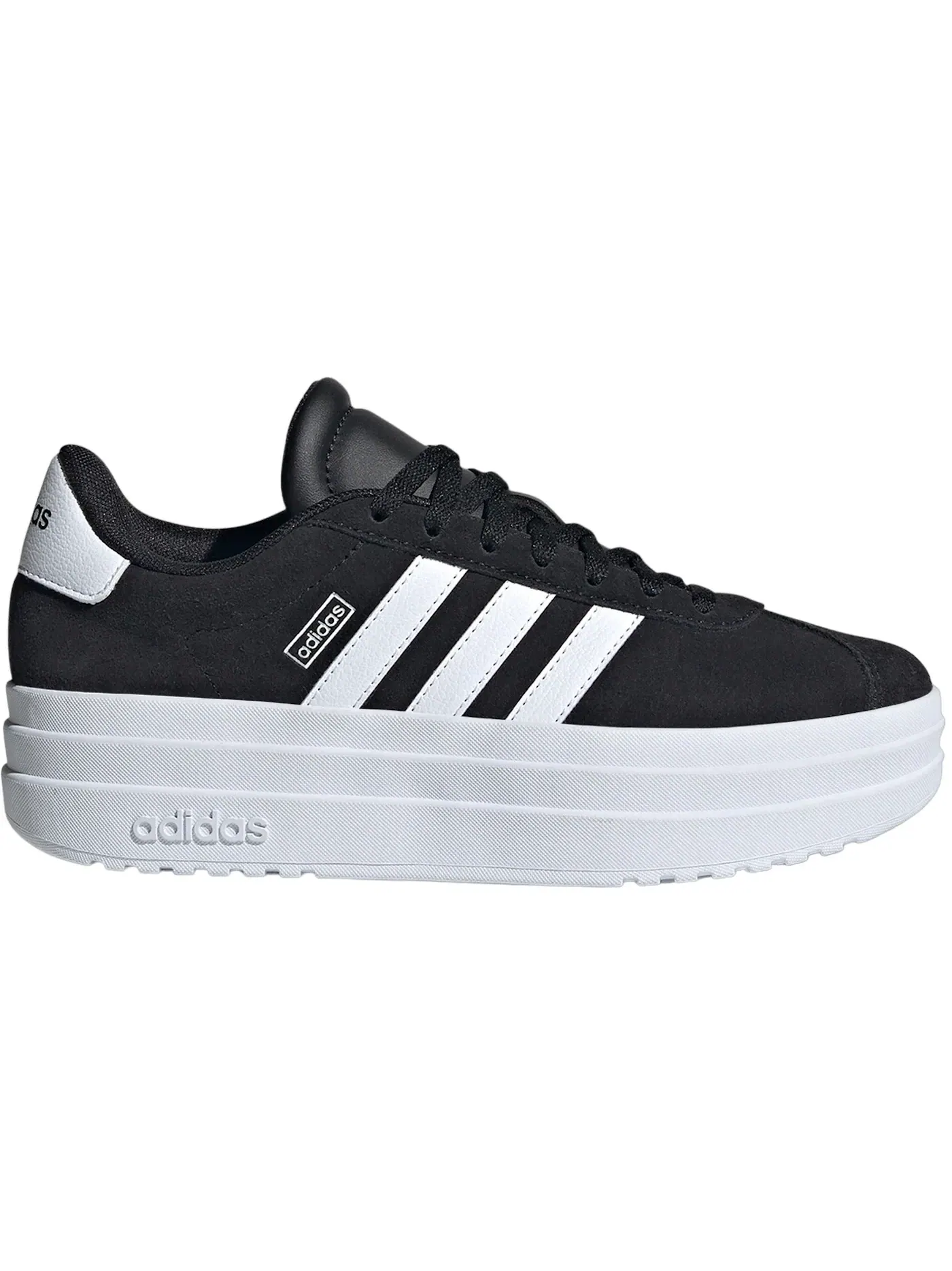 Детские кроссовки с логотипом Adidas Vl Court Bold Adidas — изображение 1 из 1, черный/белый/белый